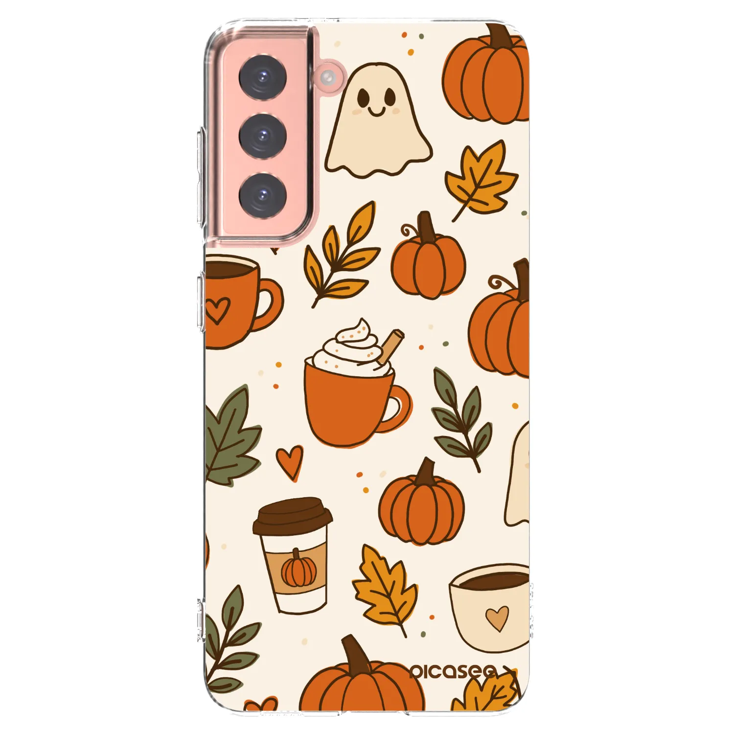 Picasee silikonski prozorni ovitek za Samsung Galaxy S21 5G G991B - Fall vibes