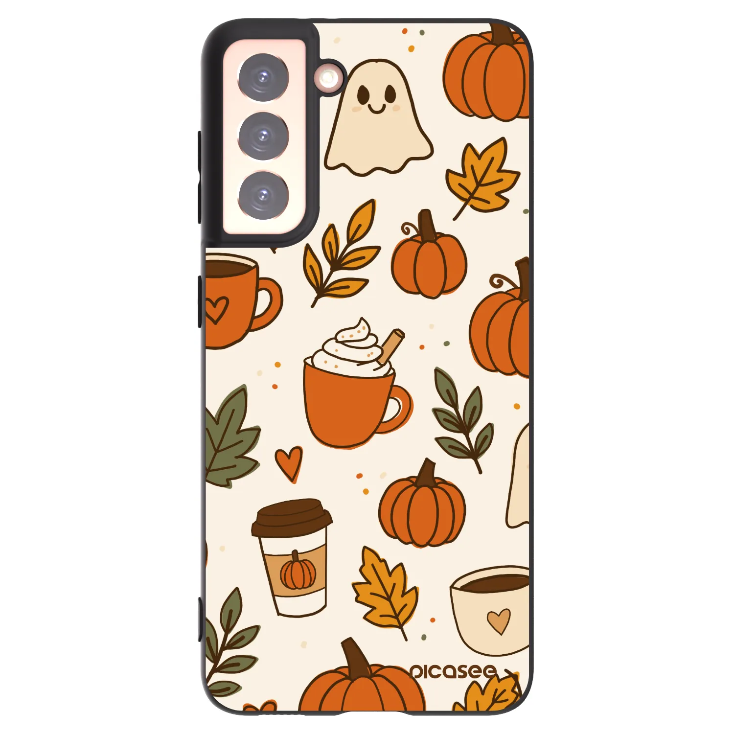 Picasee silikonski črni ovitek za Samsung Galaxy S21 5G G991B - Fall vibes