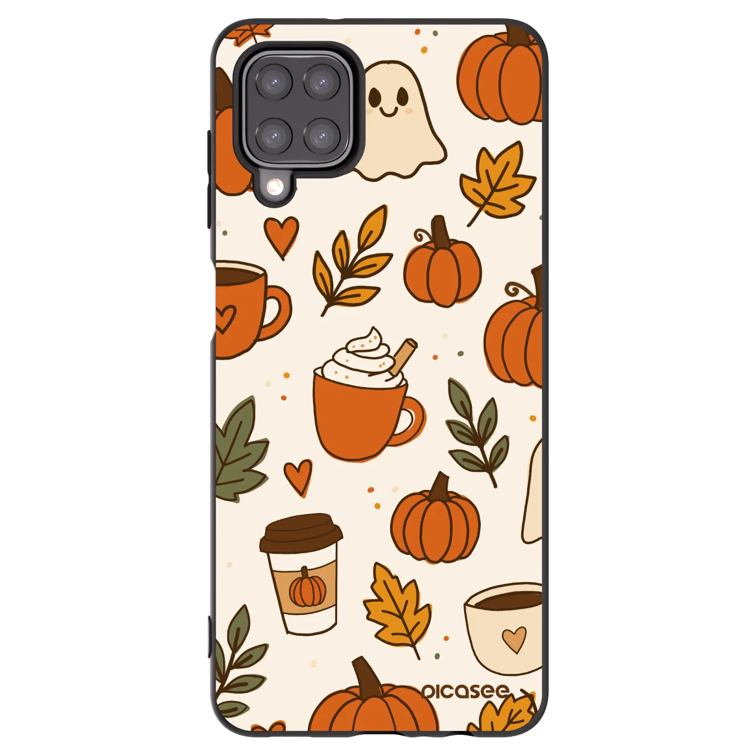 Picasee silikonski črni ovitek za Samsung Galaxy A12 A125F - Fall vibes