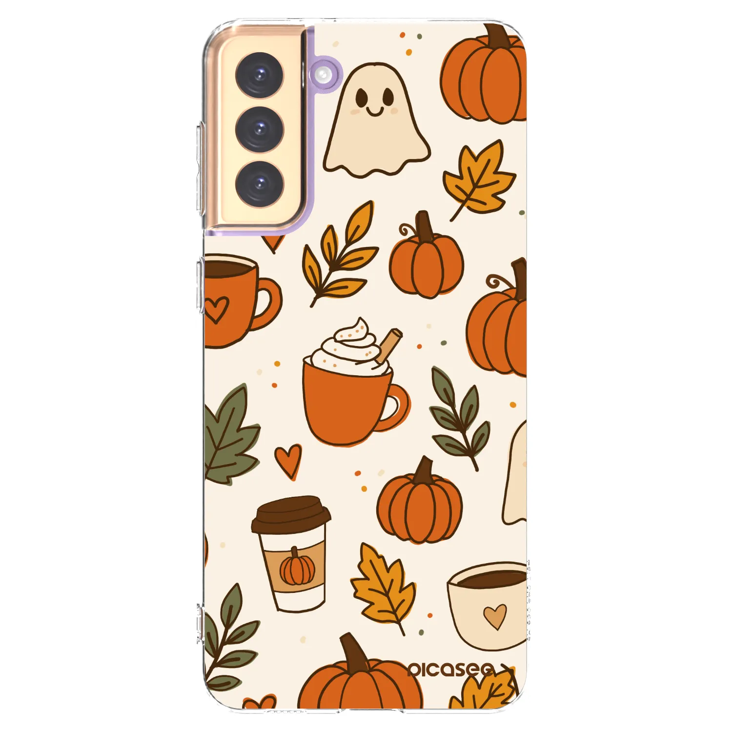 Picasee silikonski prozorni ovitek za Samsung Galaxy S21+ 5G G996F - Fall vibes