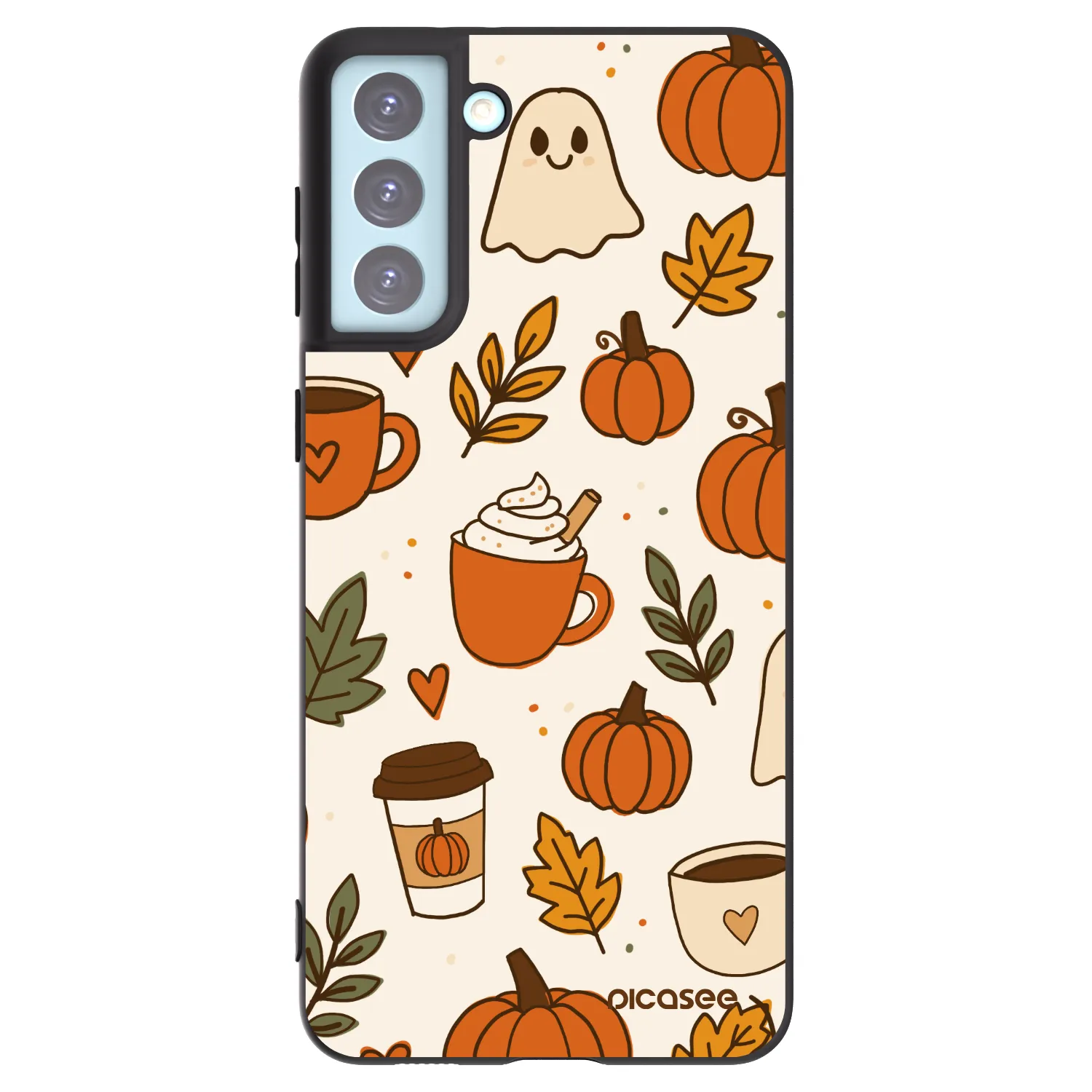 Picasee silikonski črni ovitek za Samsung Galaxy S21+ 5G G996F - Fall vibes