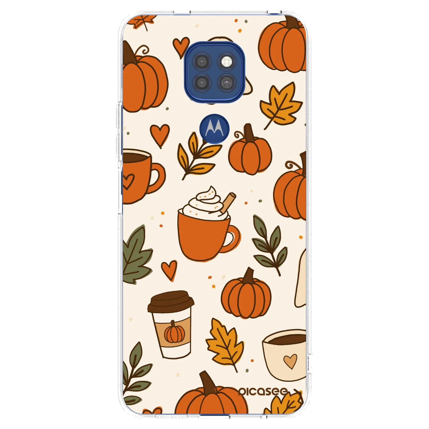 Picasee silikonski prozorni ovitek za Motorola Moto G9 Play - Fall vibes