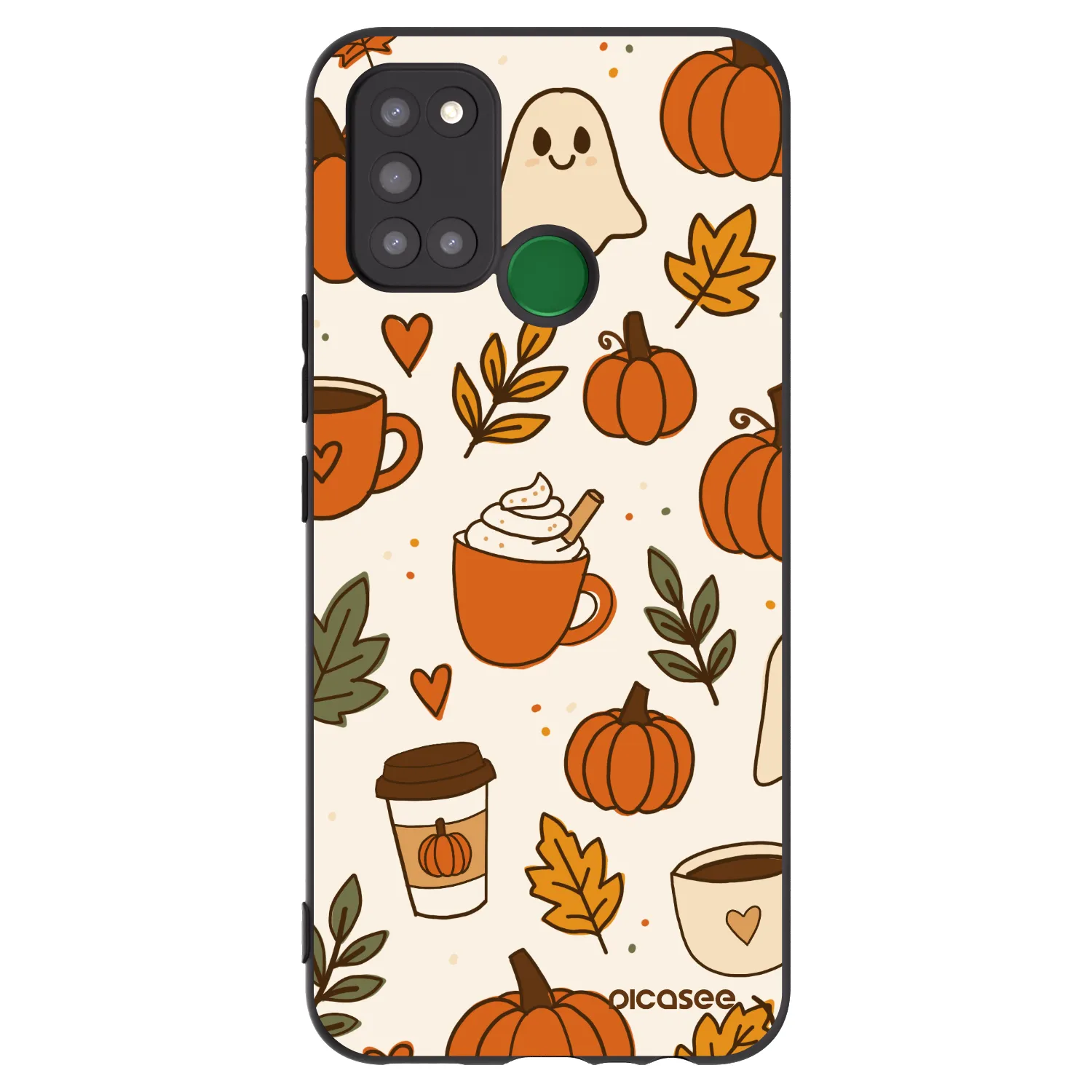 Picasee silikonski črni ovitek za Realme 7i - Fall vibes