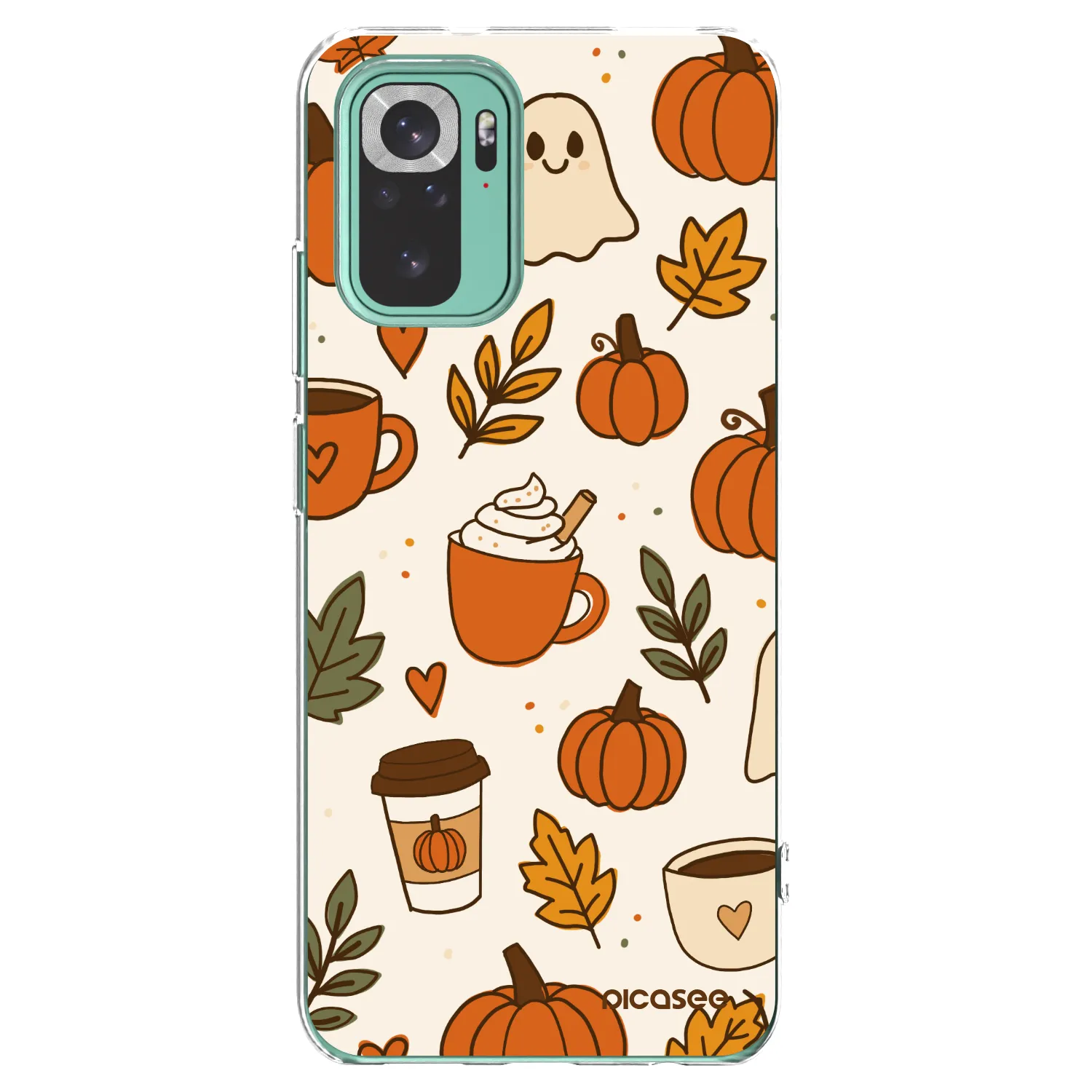 Picasee silikonski prozorni ovitek za Xiaomi Redmi Note 10 Pro - Fall vibes