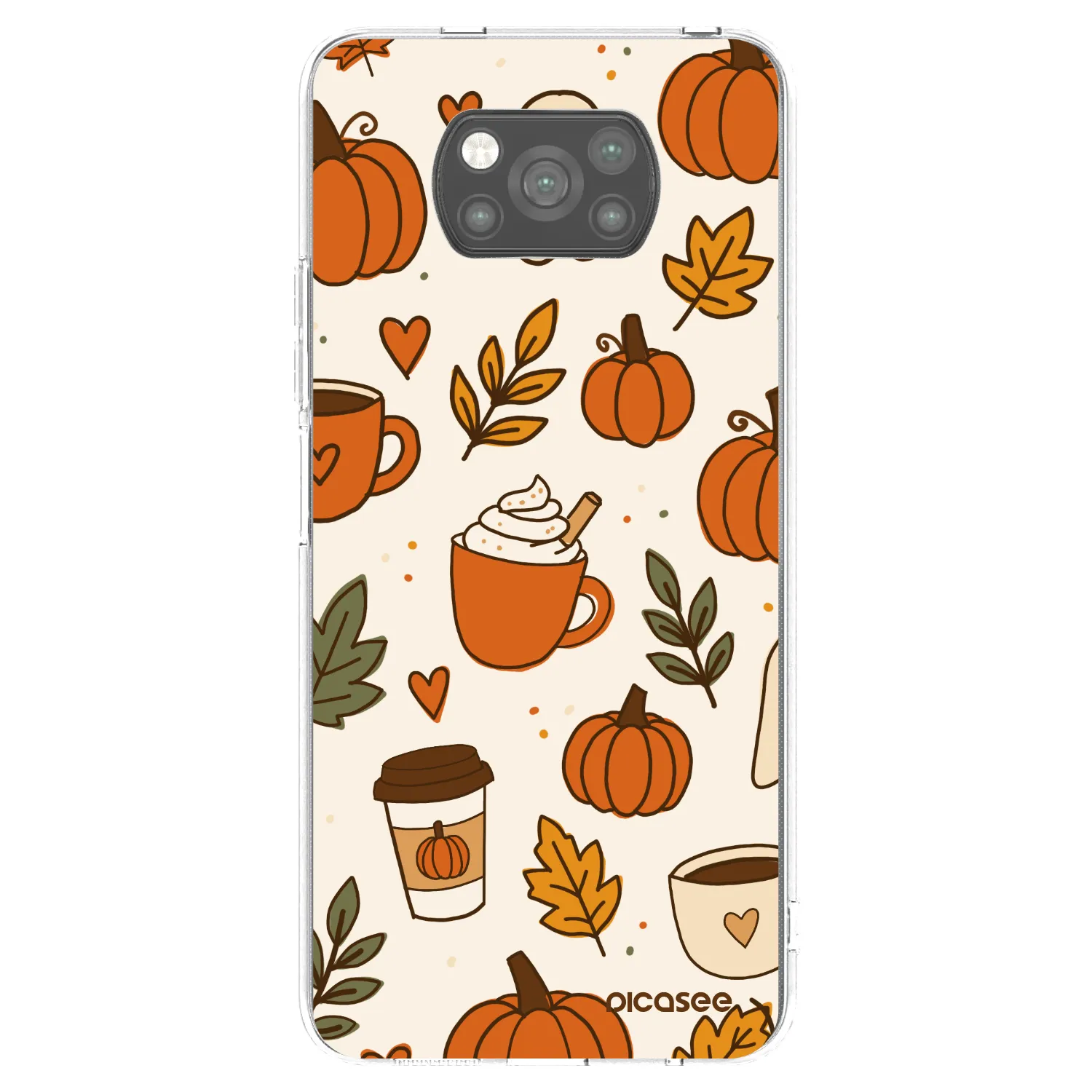 Picasee silikonski črni ovitek za Xiaomi Poco X3 Pro - Fall vibes