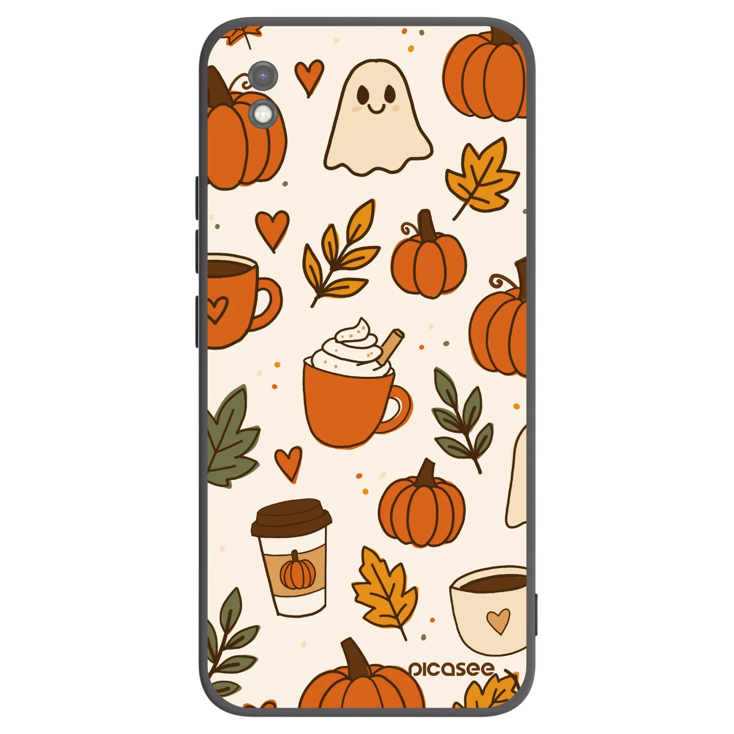 Picasee silikonski črni ovitek za Xiaomi Redmi 9AT - Fall vibes