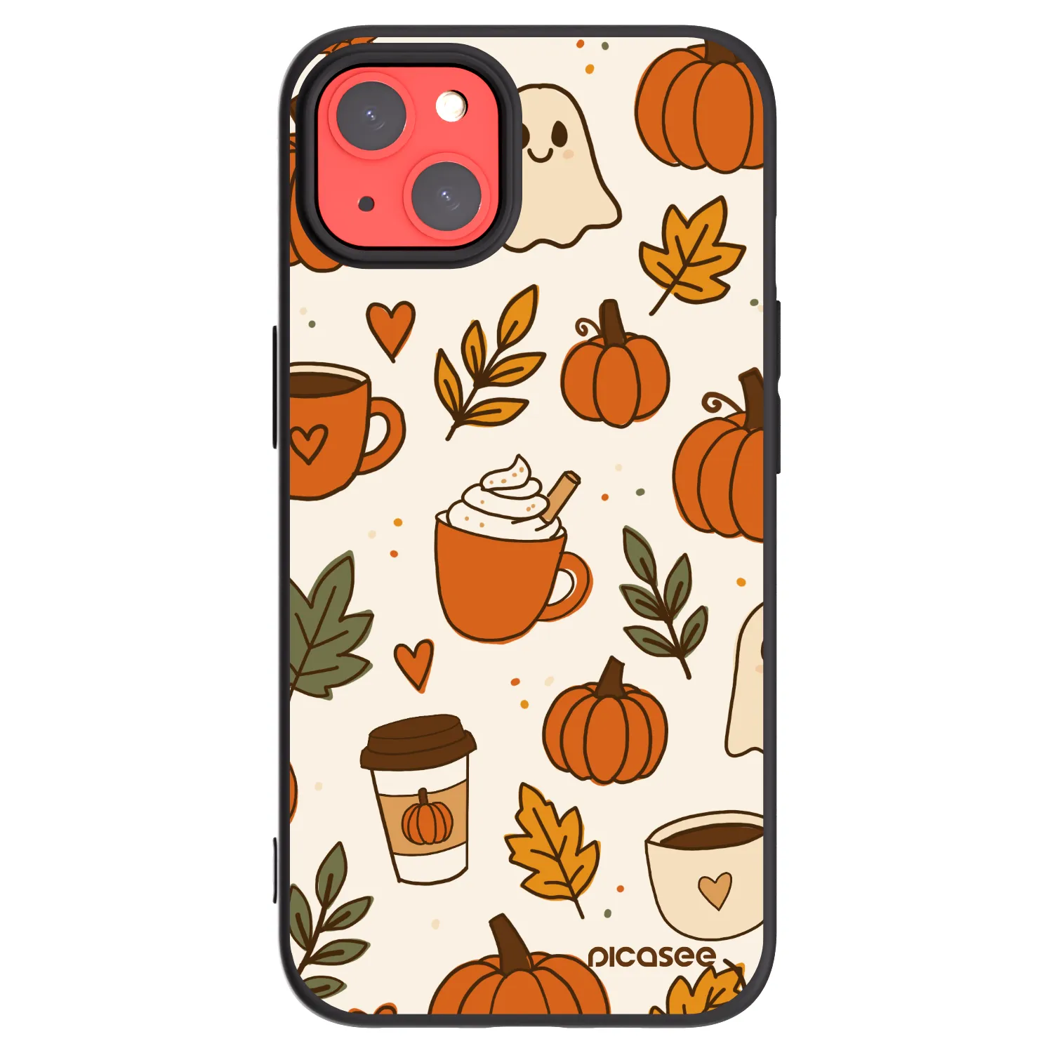 Picasee silikonski črni ovitek za Apple iPhone 13 - Fall vibes