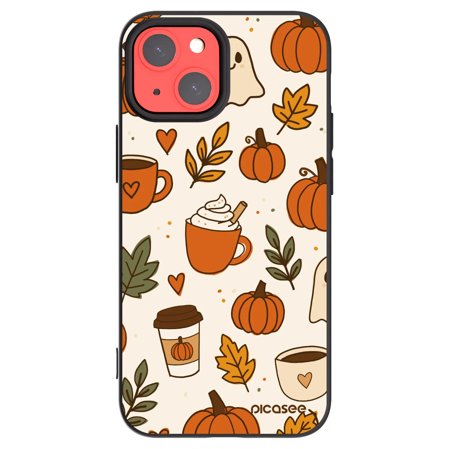 Picasee silikonski črni ovitek za Apple iPhone 13 mini - Fall vibes