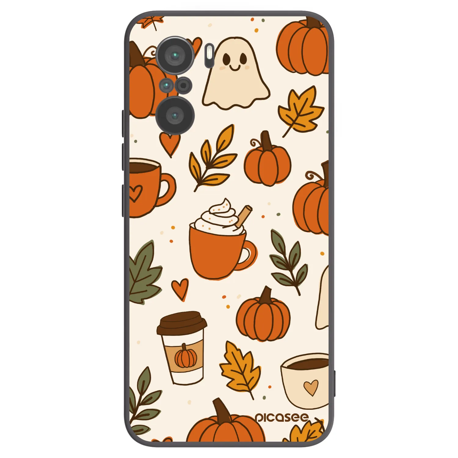 Picasee silikonski črni ovitek za Xiaomi Poco F3 - Fall vibes