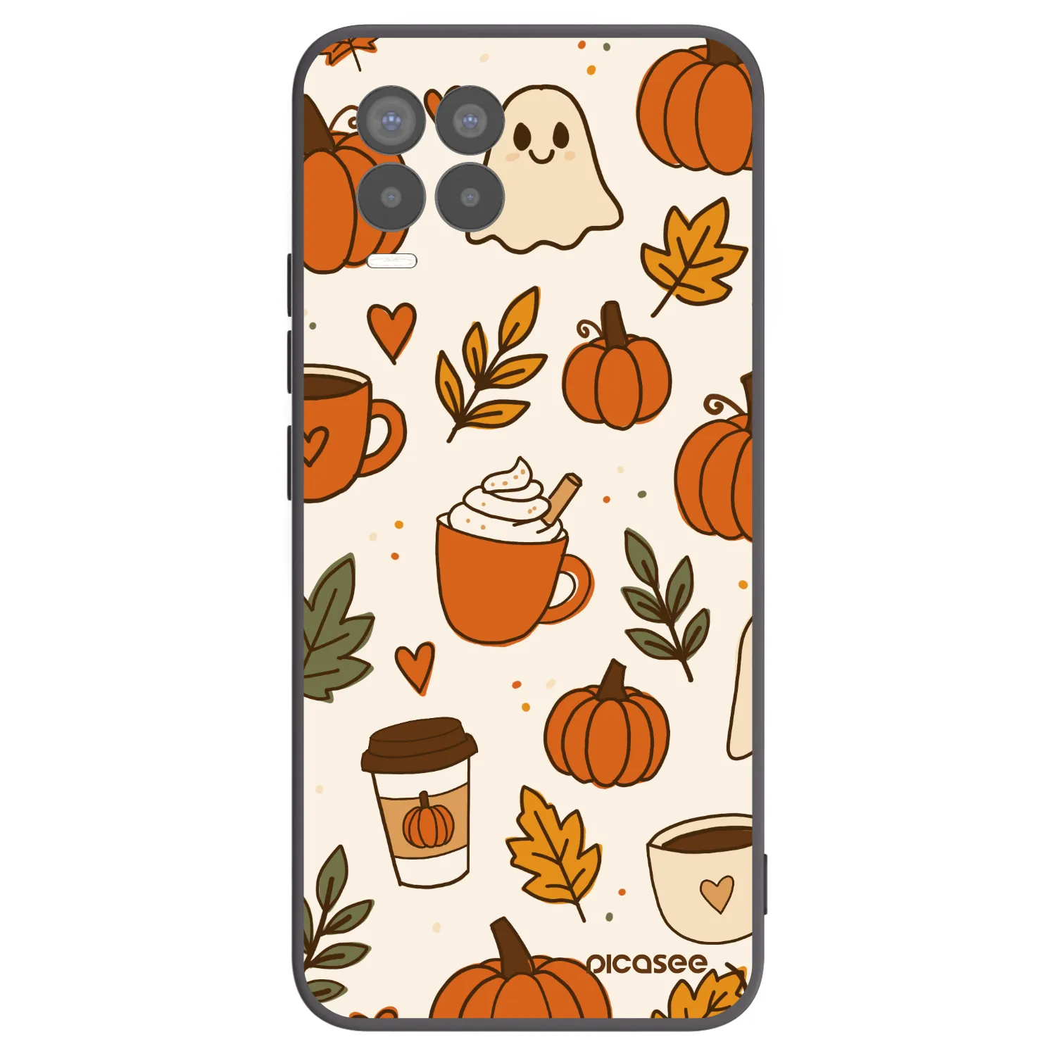 Picasee silikonski črni ovitek za Realme 8 4G - Fall vibes
