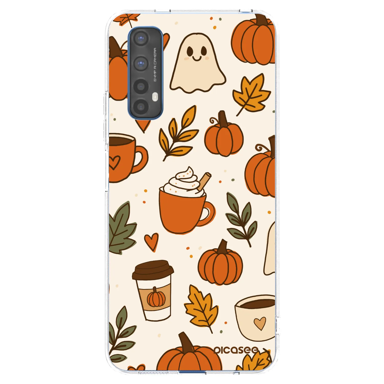Picasee silikonski prozorni ovitek za Realme 7 - Fall vibes
