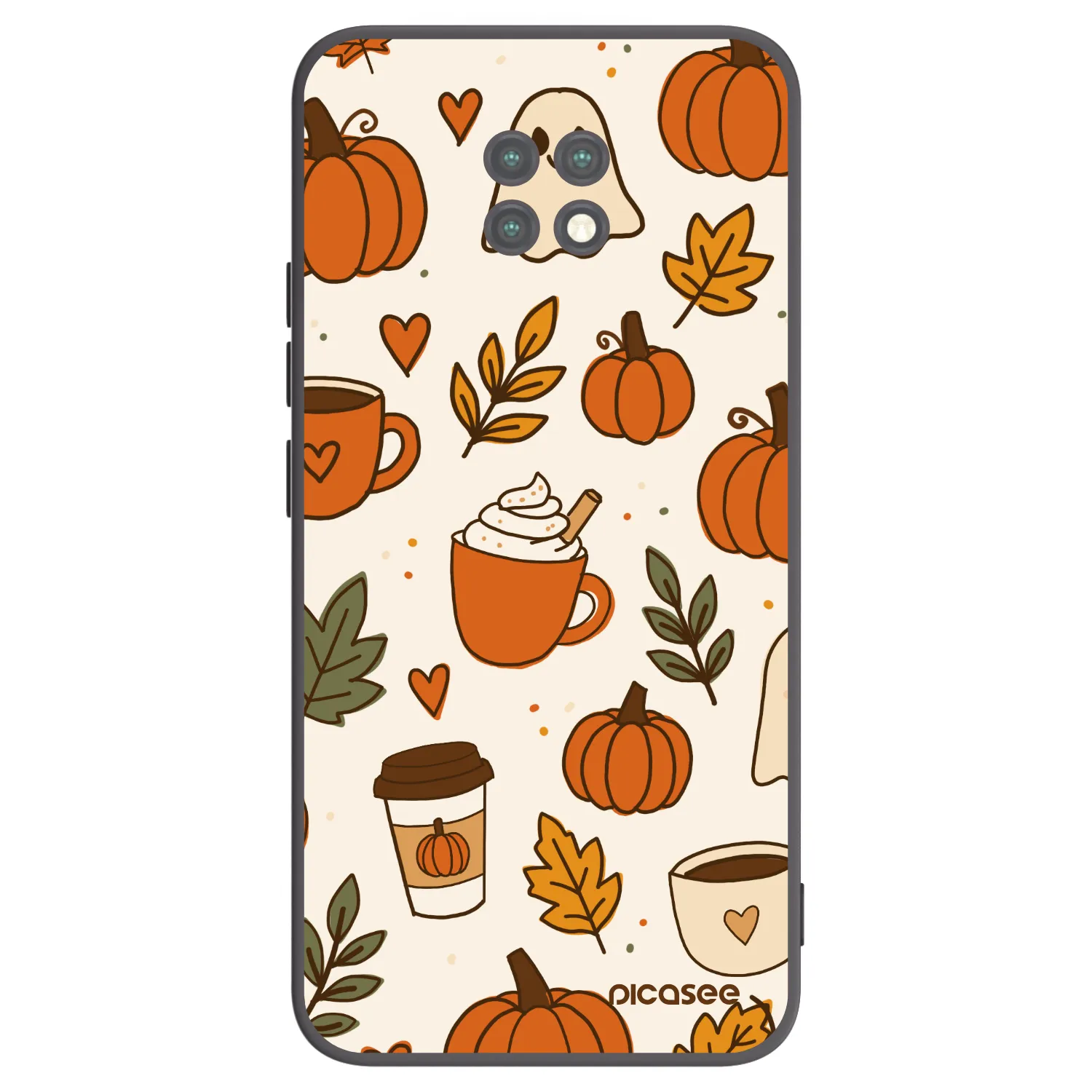 Picasee silikonski črni ovitek za Xiaomi Redmi Note 9T - Fall vibes