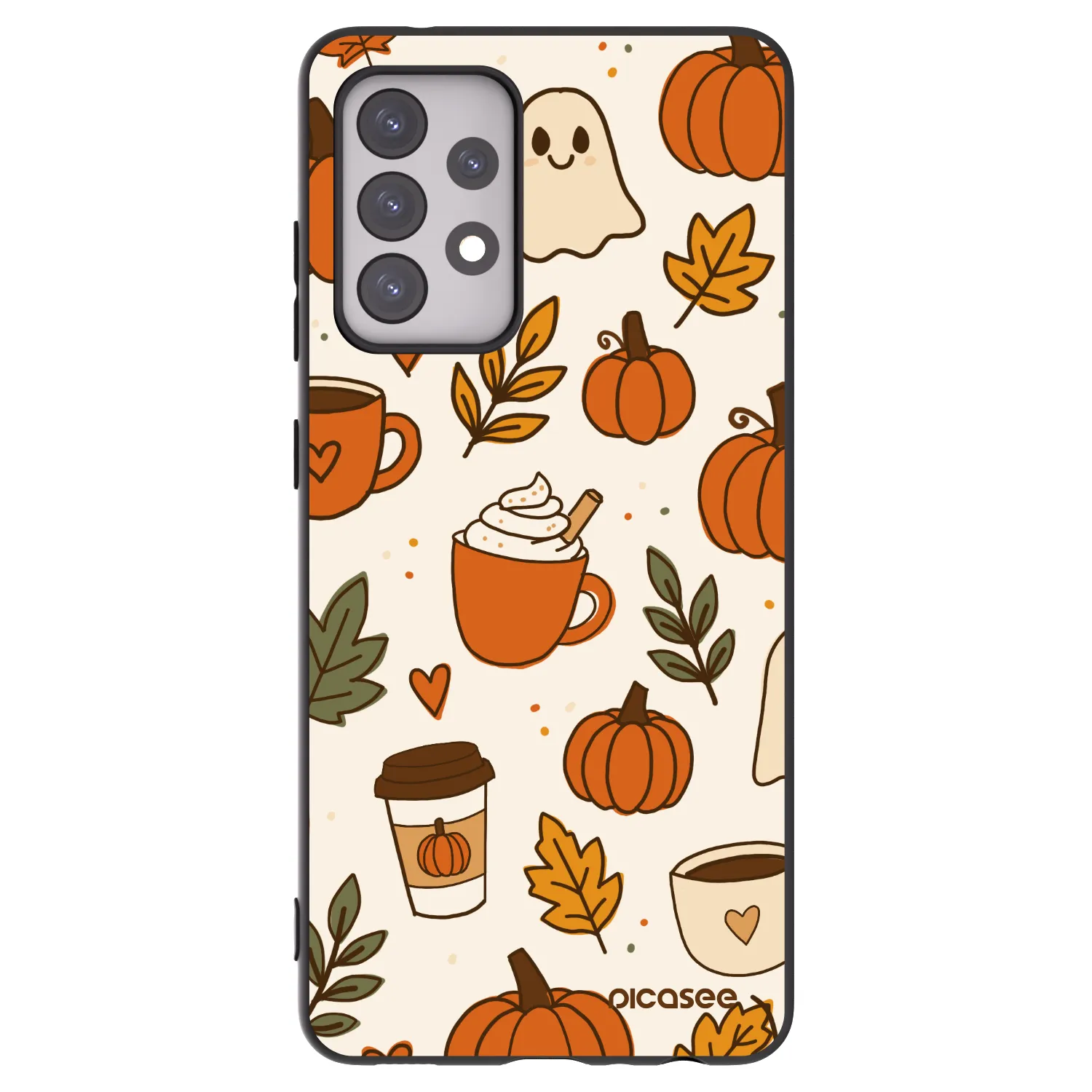 Picasee silikonski črni ovitek za Samsung Galaxy A52s 5G A528B - Fall vibes
