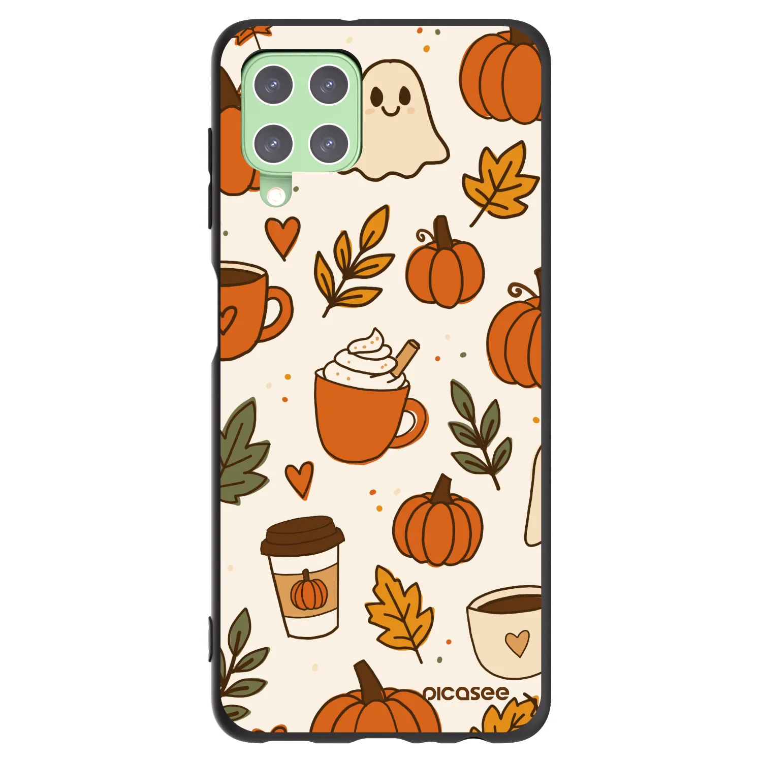 Picasee silikonski črni ovitek za Samsung Galaxy A22 A225F 4G - Fall vibes