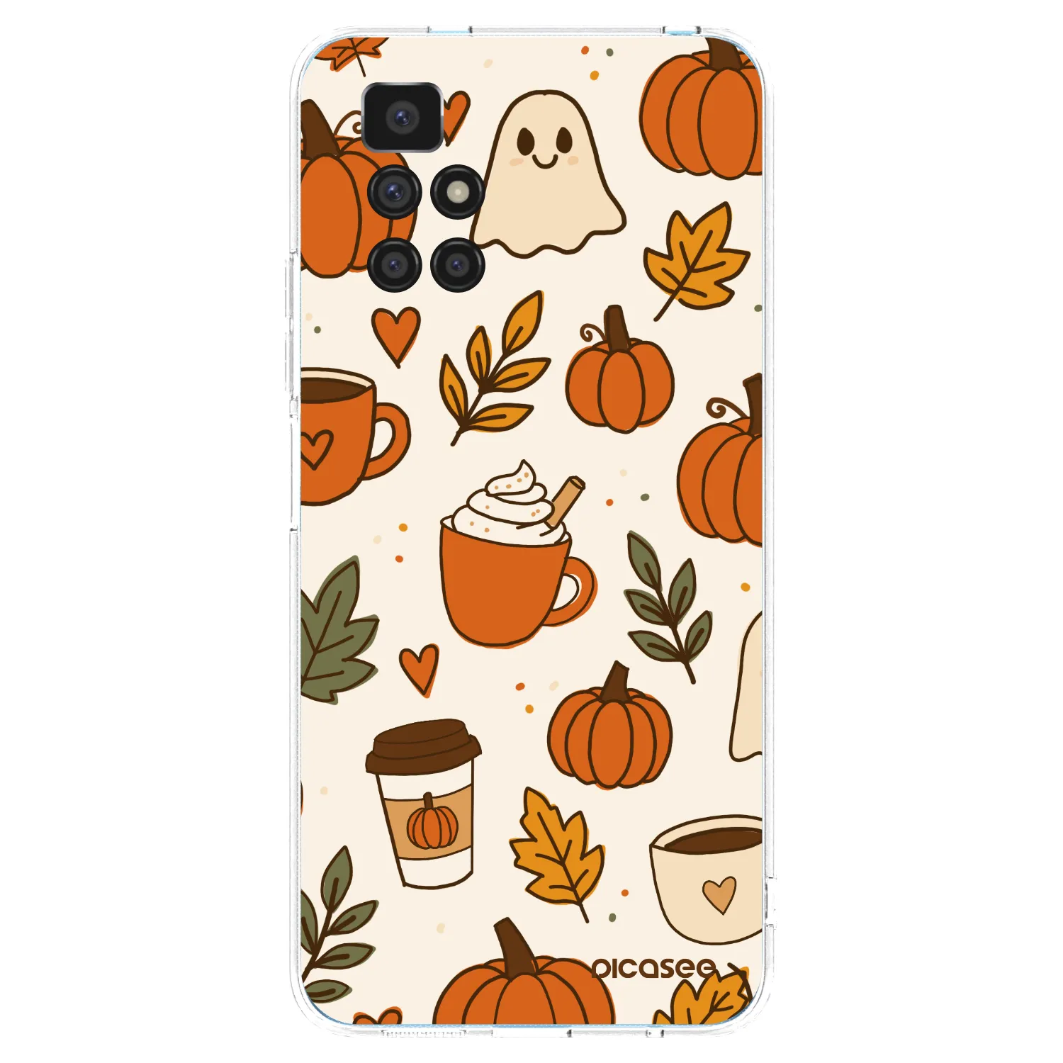 Picasee silikonski prozorni ovitek za Xiaomi Redmi 10 - Fall vibes