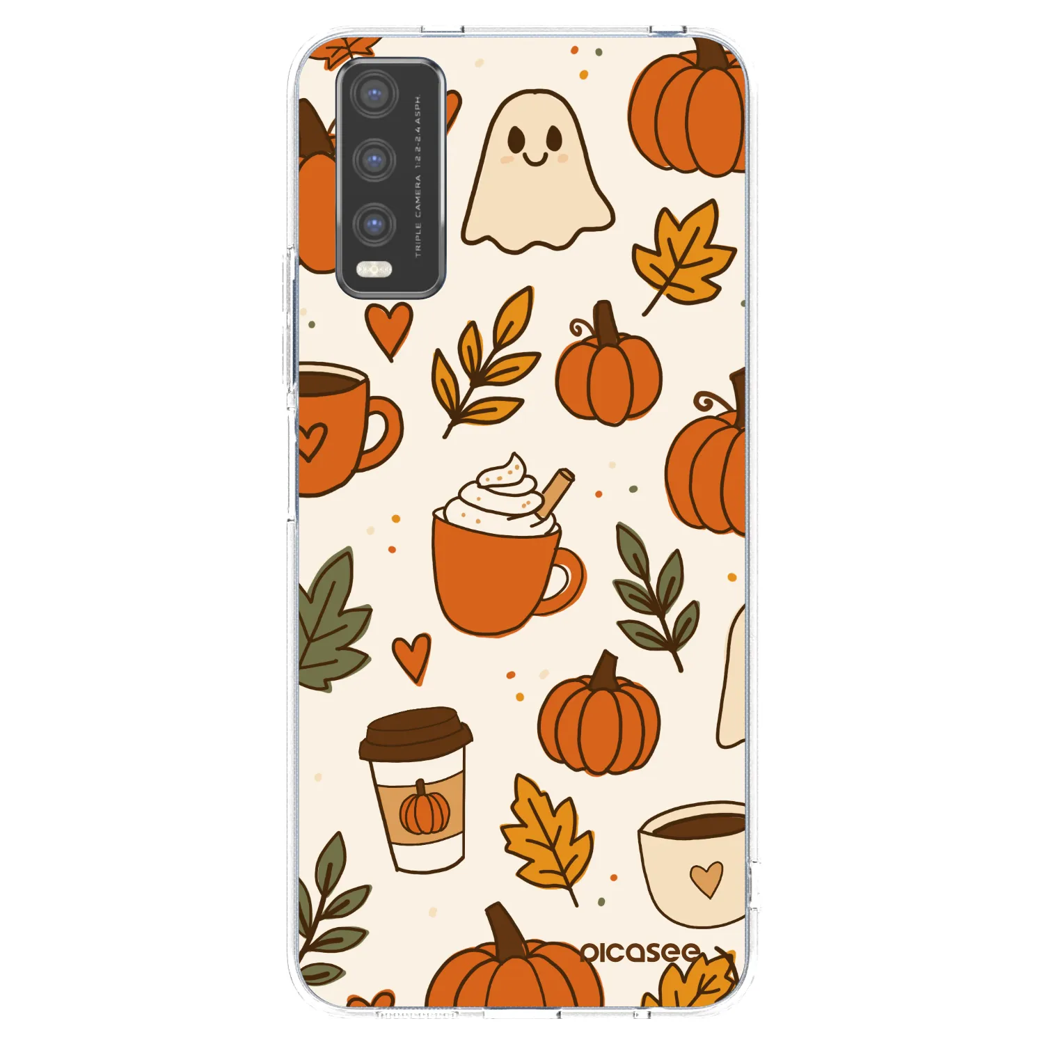Picasee silikonski prozorni ovitek za Vivo Y20s - Fall vibes