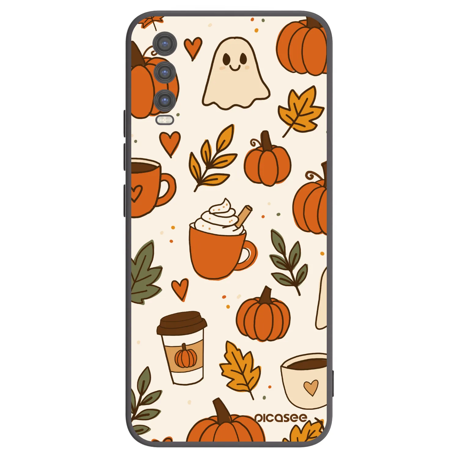 Picasee silikonski črni ovitek za Vivo Y20s - Fall vibes