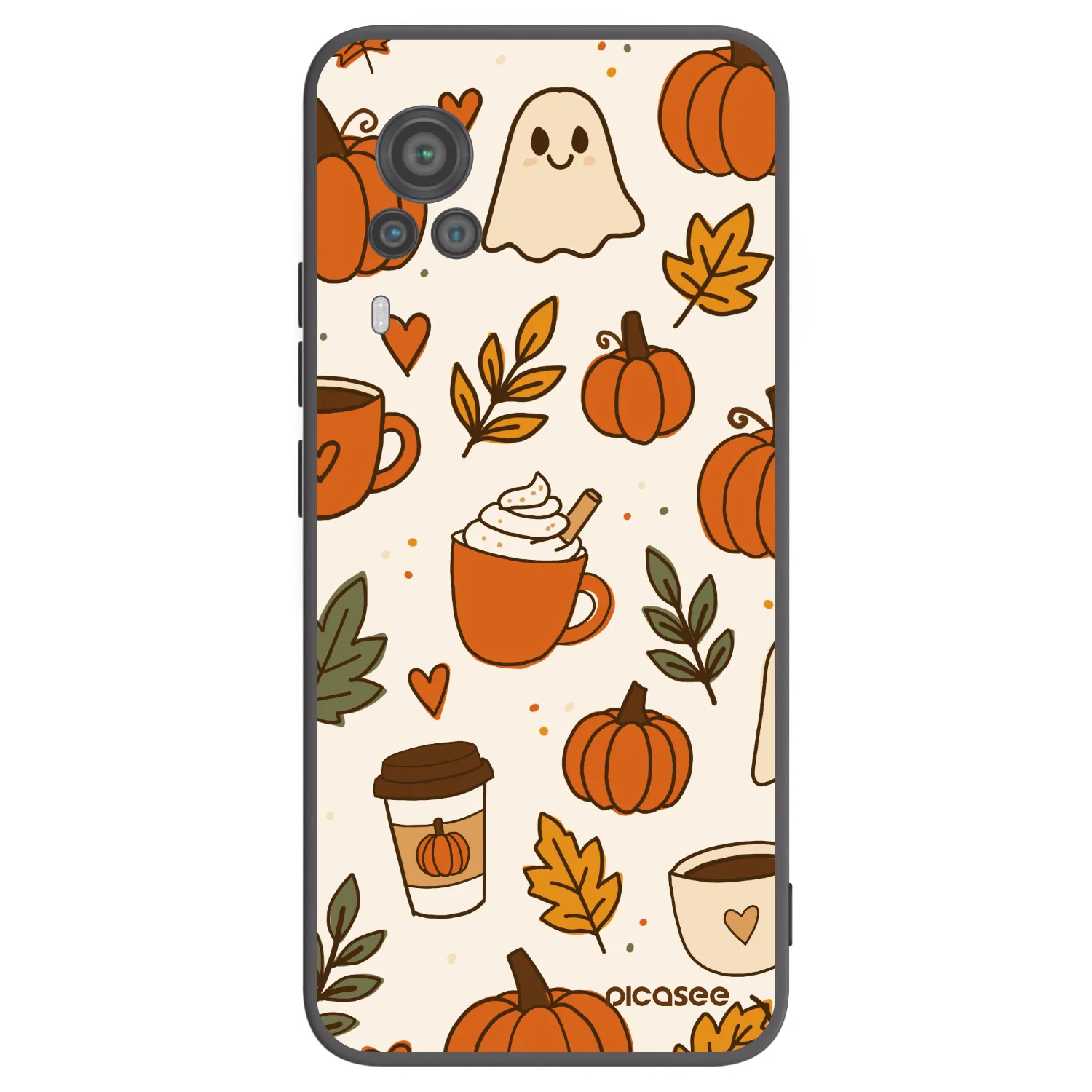 Picasee silikonski črni ovitek za Vivo X60 Pro 5G - Fall vibes