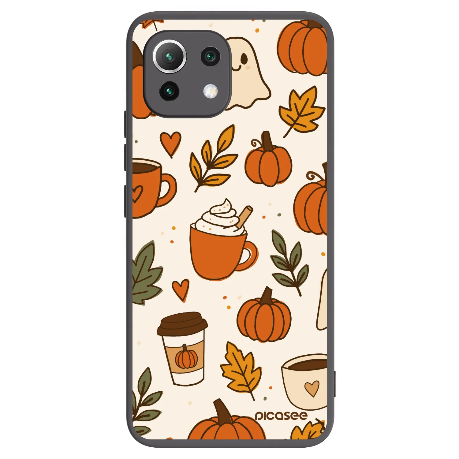 Picasee silikonski črni ovitek za Xiaomi 11 Lite 5G NE - Fall vibes