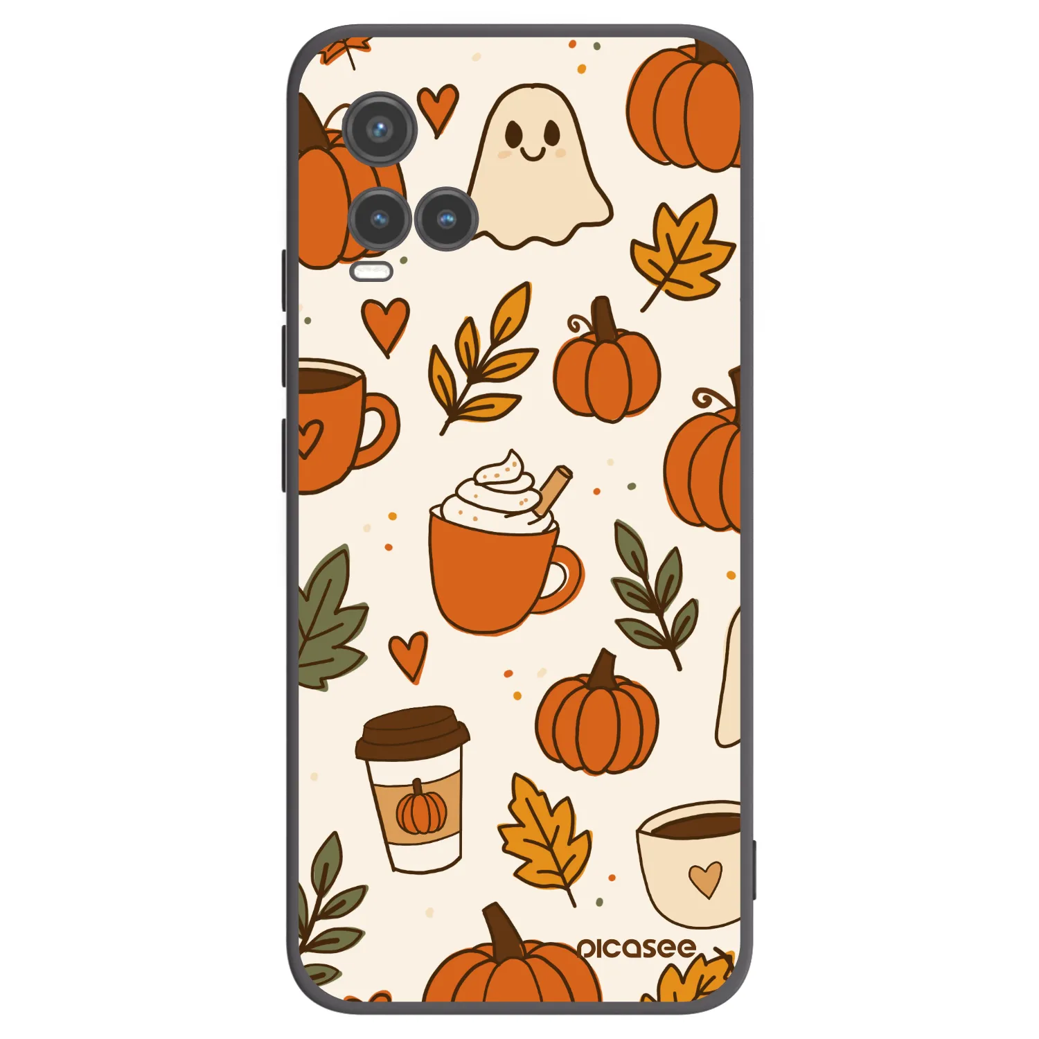 Picasee silikonski črni ovitek za Vivo Y33s - Fall vibes