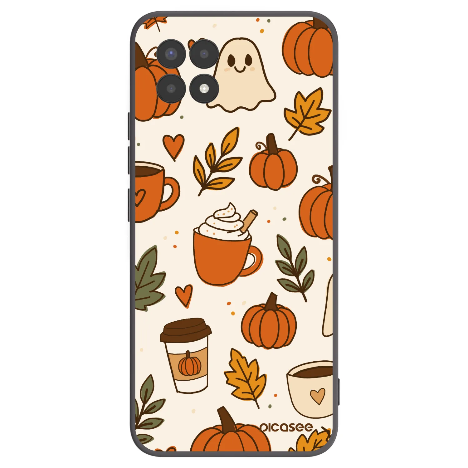 Picasee silikonski črni ovitek za Realme 8i - Fall vibes