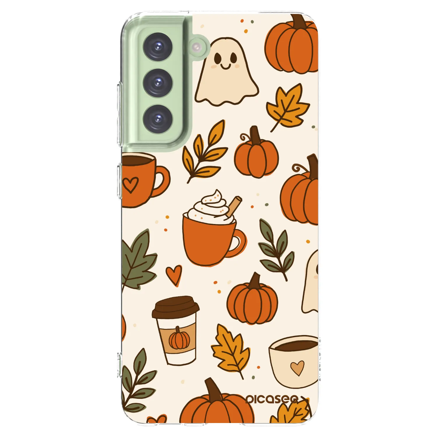 Picasee silikonski prozorni ovitek za Samsung Galaxy S21 FE 5G - Fall vibes
