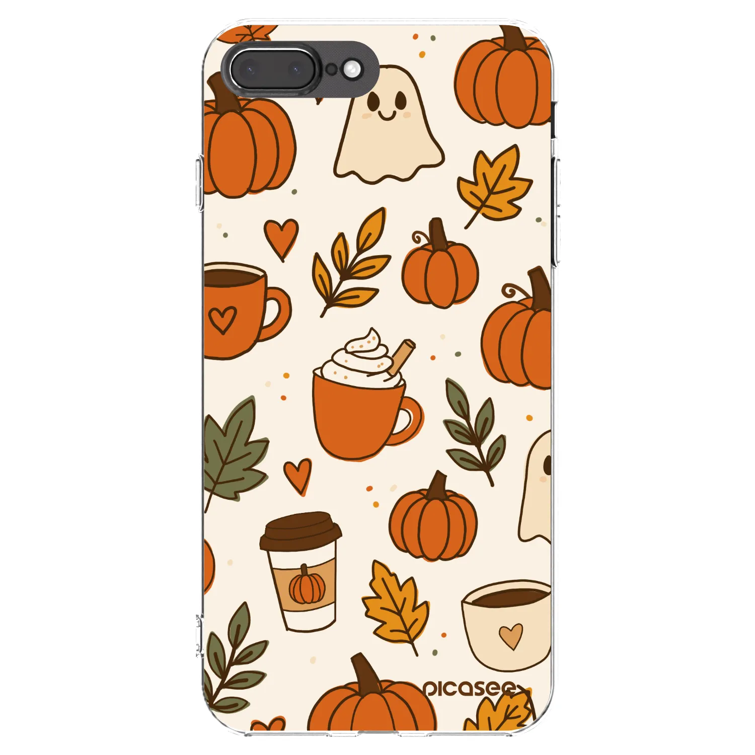 Picasee silikonski prozorni ovitek za Apple iPhone 7 Plus - Fall vibes