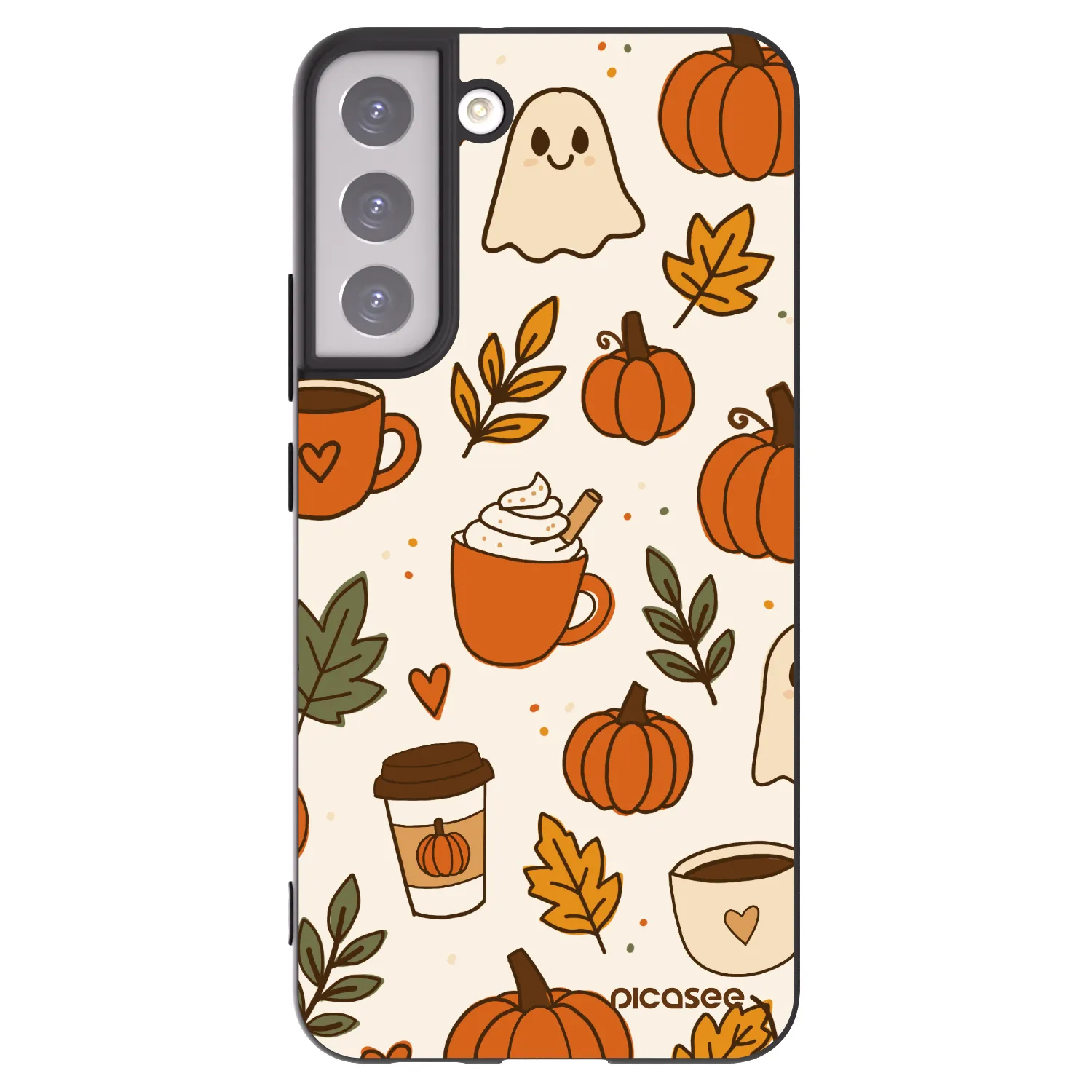 Picasee silikonski črni ovitek za Samsung Galaxy S22+ 5G - Fall vibes