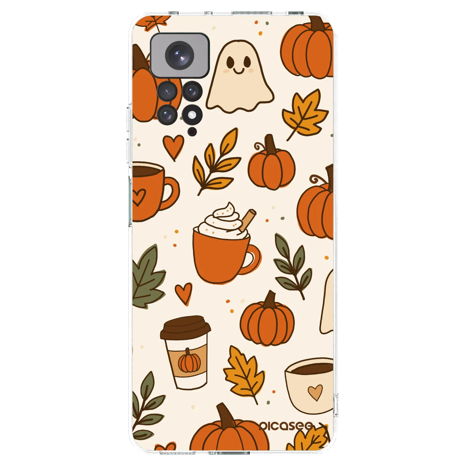 Picasee silikonski prozorni ovitek za Xiaomi Redmi Note 11S 4G - Fall vibes