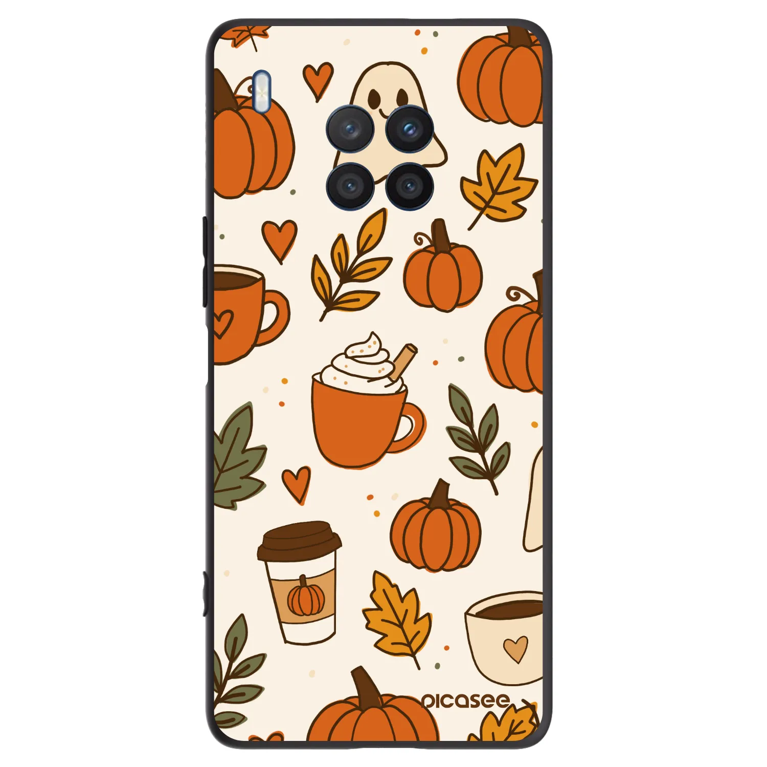 Picasee silikonski črni ovitek za Honor 50 Lite - Fall vibes