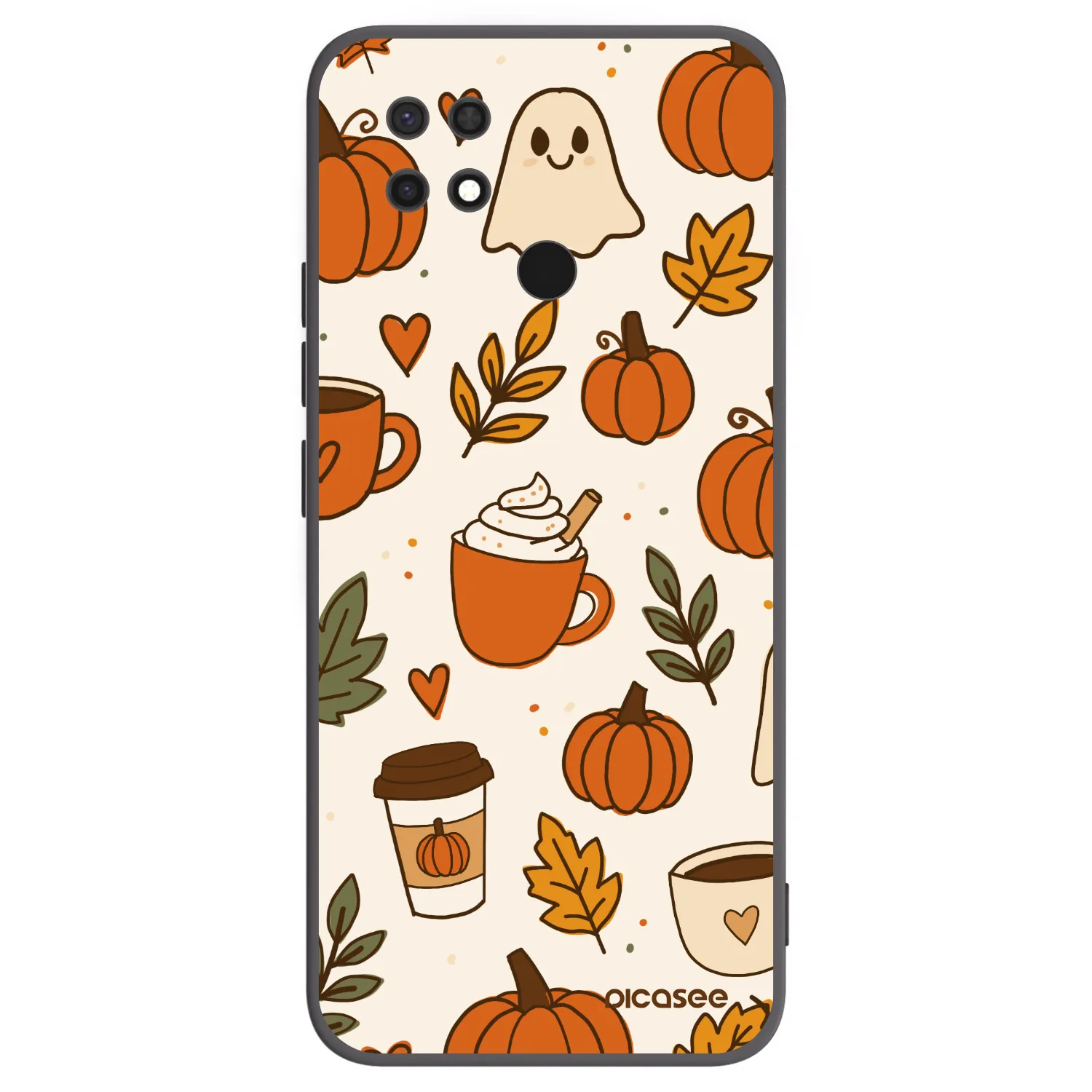 Picasee silikonski črni ovitek za Xiaomi Redmi 10C - Fall vibes