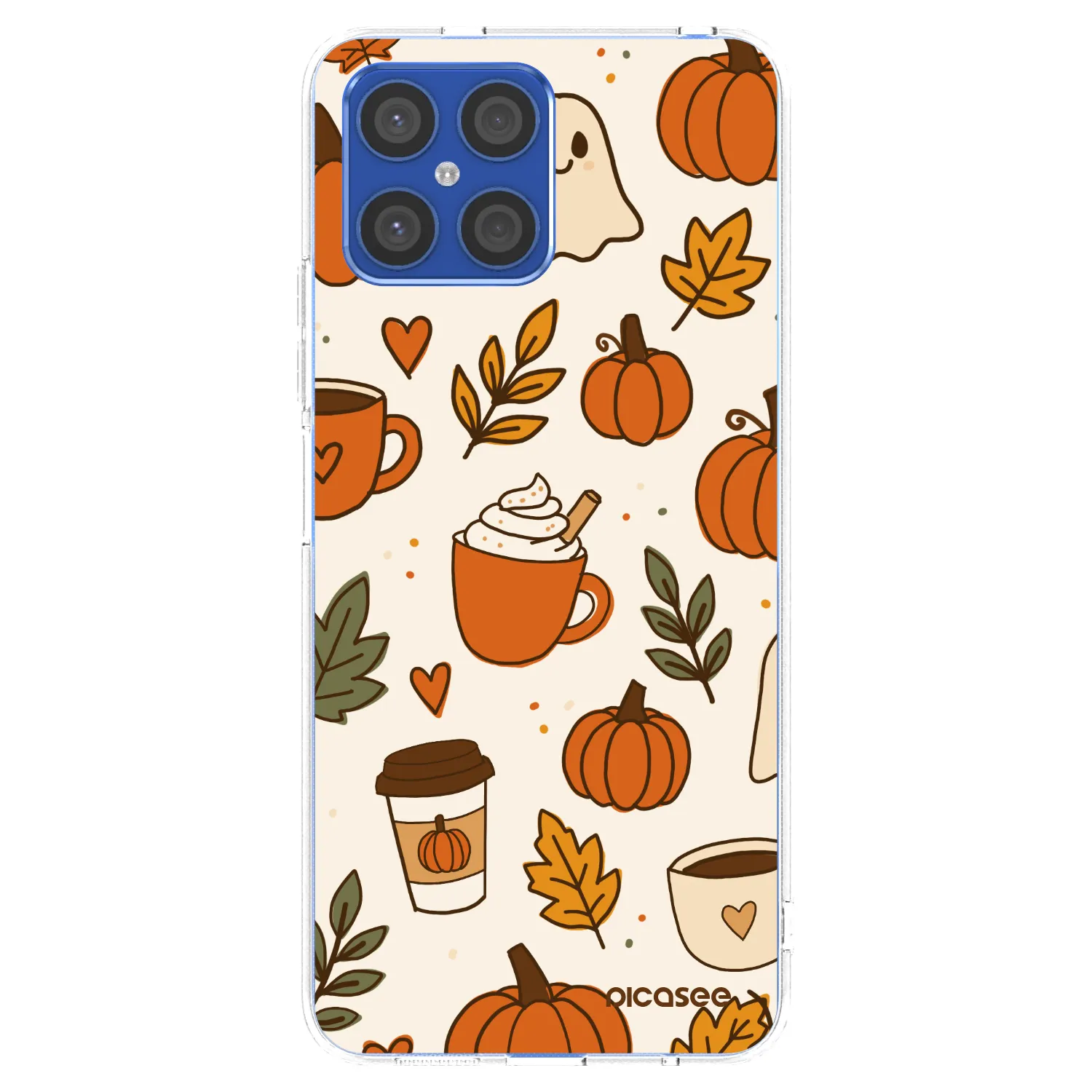 Picasee silikonski prozorni ovitek za Honor X8 4G - Fall vibes