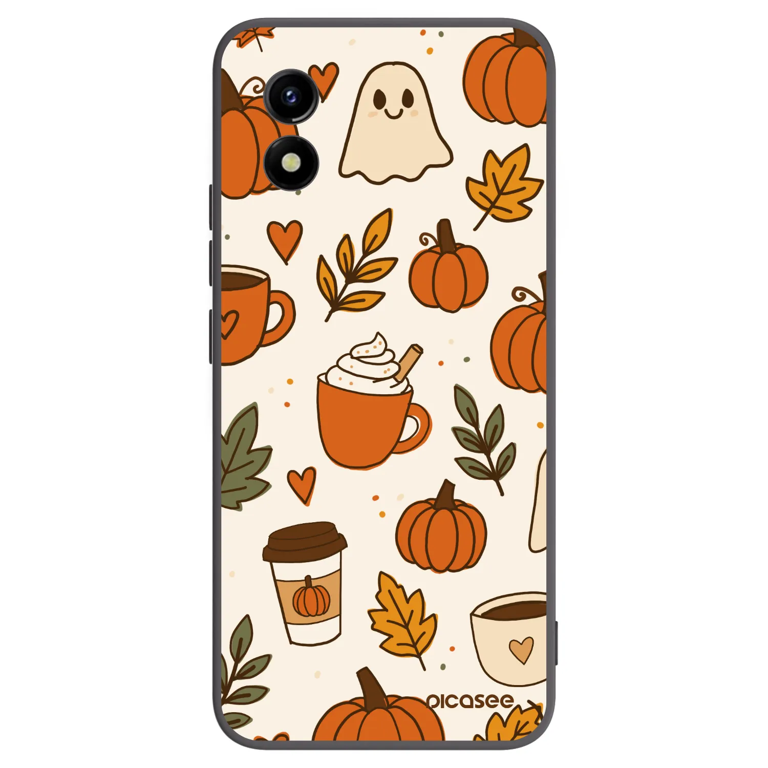 Picasee silikonski črni ovitek za Vivo Y01 - Fall vibes