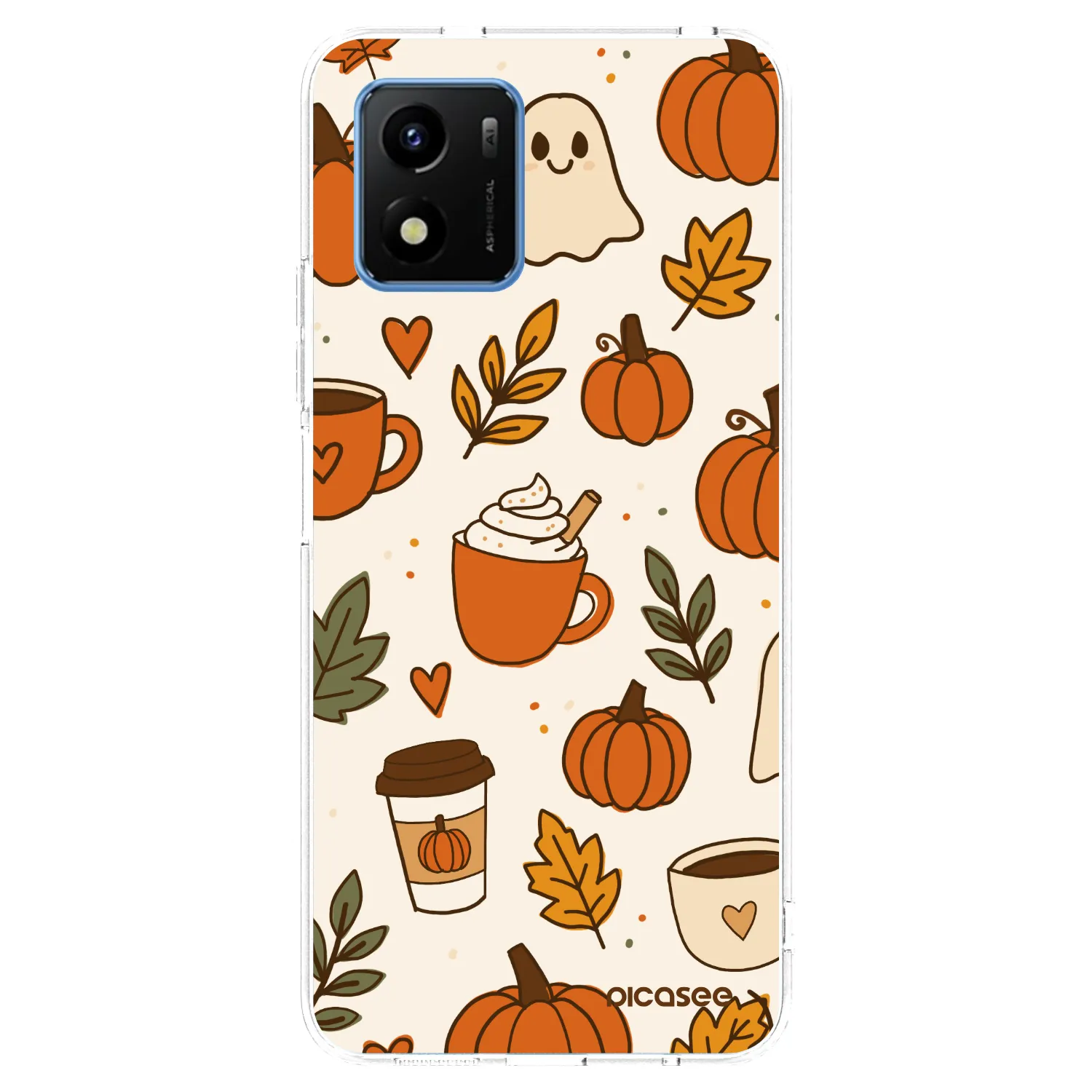 Picasee silikonski prozorni ovitek za Vivo Y01 - Fall vibes