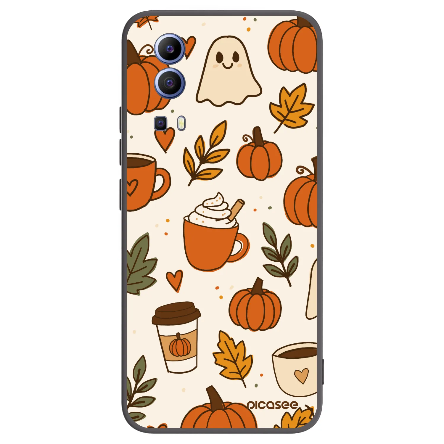 Picasee silikonski črni ovitek za Vivo Y52 5G - Fall vibes