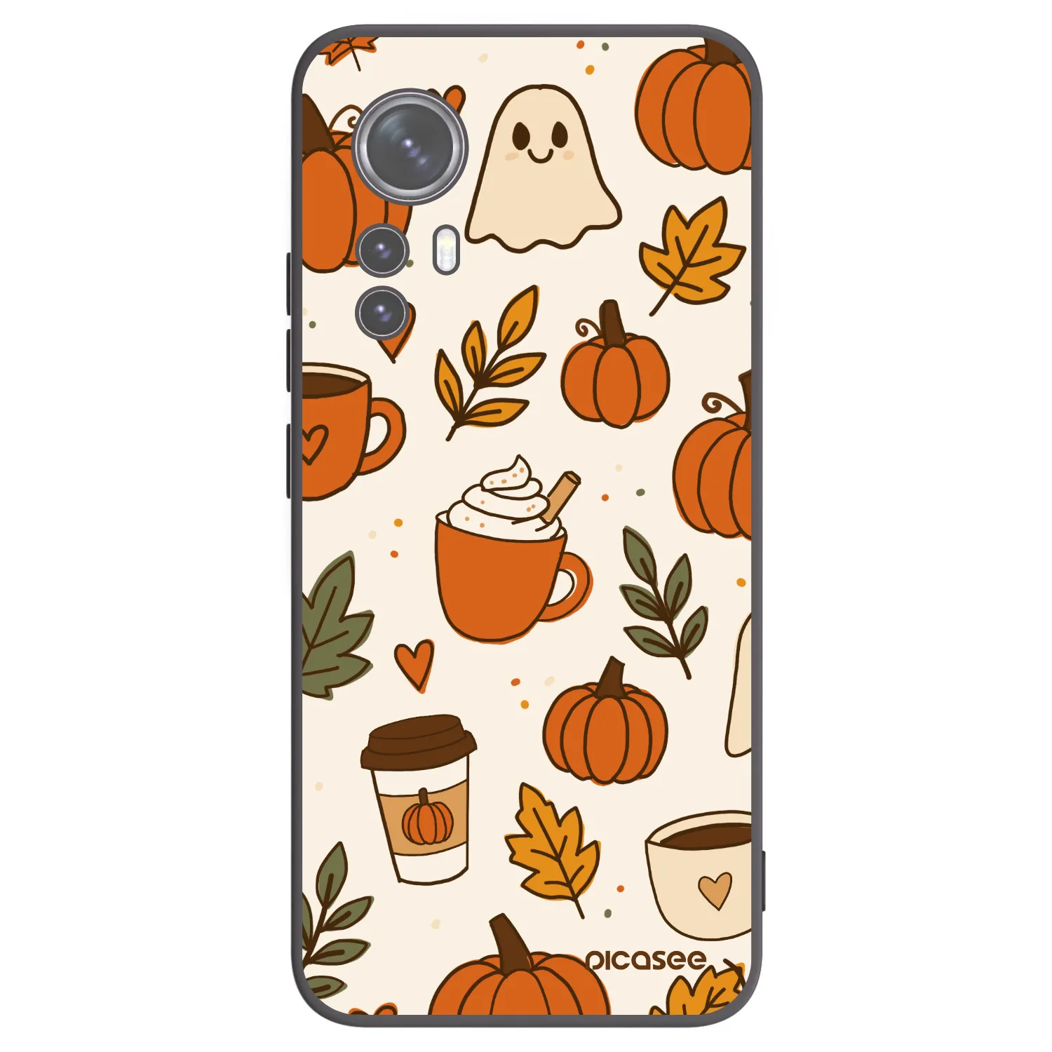 Picasee silikonski črni ovitek za Xiaomi 12X - Fall vibes