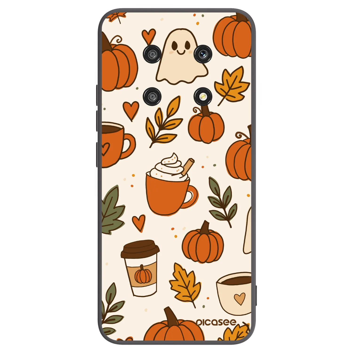 Picasee silikonski črni ovitek za Honor Magic4 Lite 5G - Fall vibes
