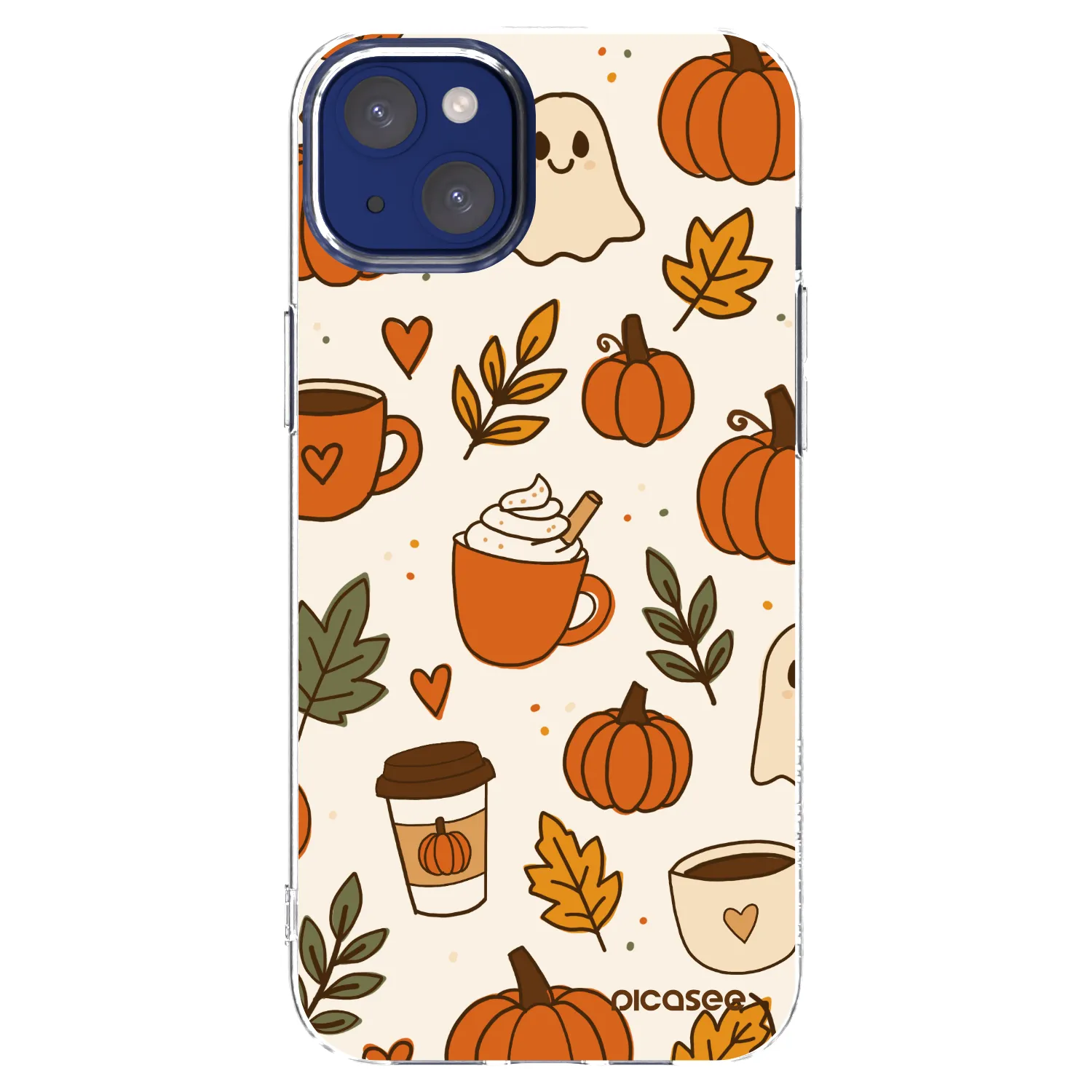 Picasee silikonski prozorni ovitek za Apple iPhone 14 Plus - Fall vibes