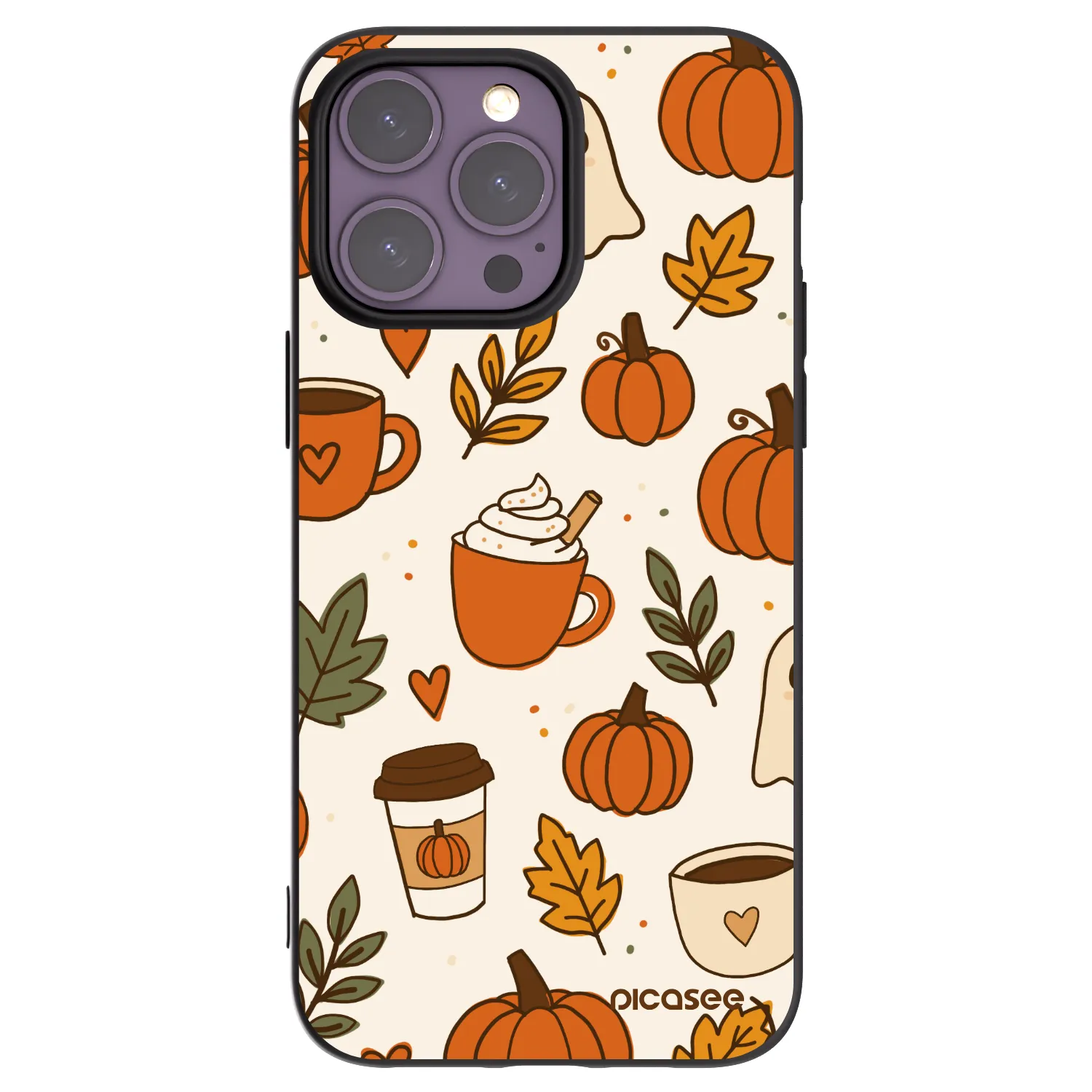 Picasee silikonski črni ovitek za Apple iPhone 14 Pro Max - Fall vibes