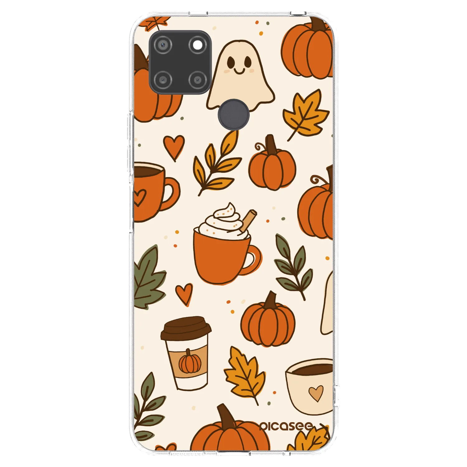 Picasee silikonski prozorni ovitek za Realme C21Y - Fall vibes