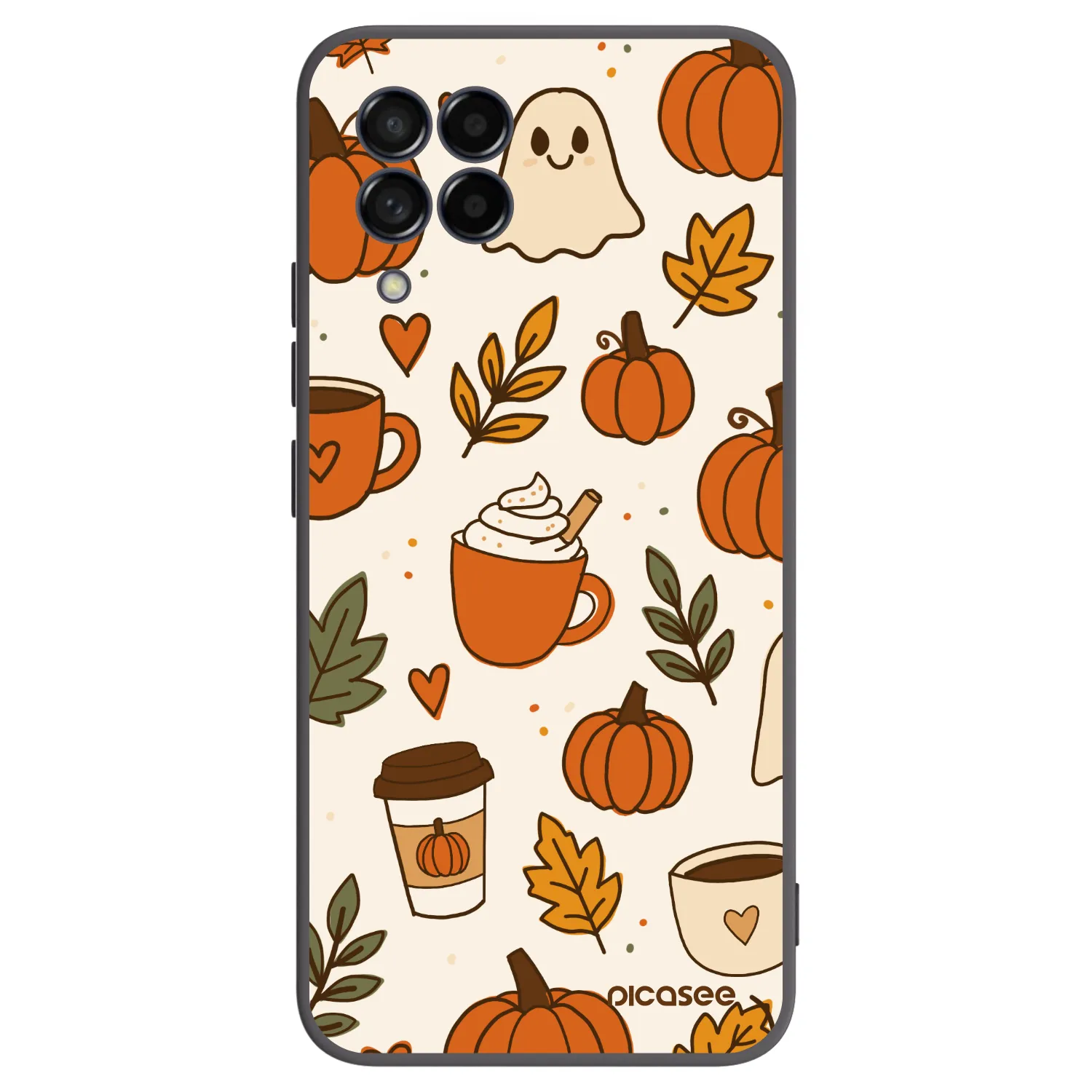 Picasee silikonski črni ovitek za Samsung Galaxy M53 5G - Fall vibes
