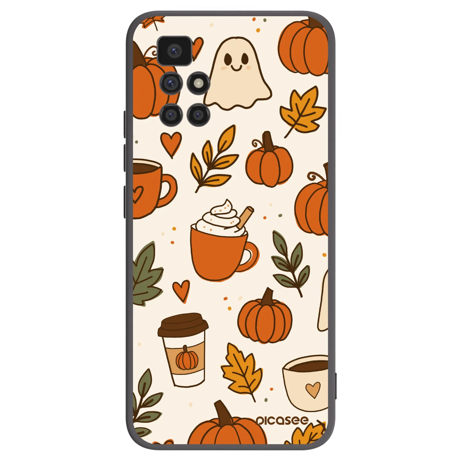Picasee silikonski črni ovitek za Xiaomi Redmi 10 (2022) - Fall vibes