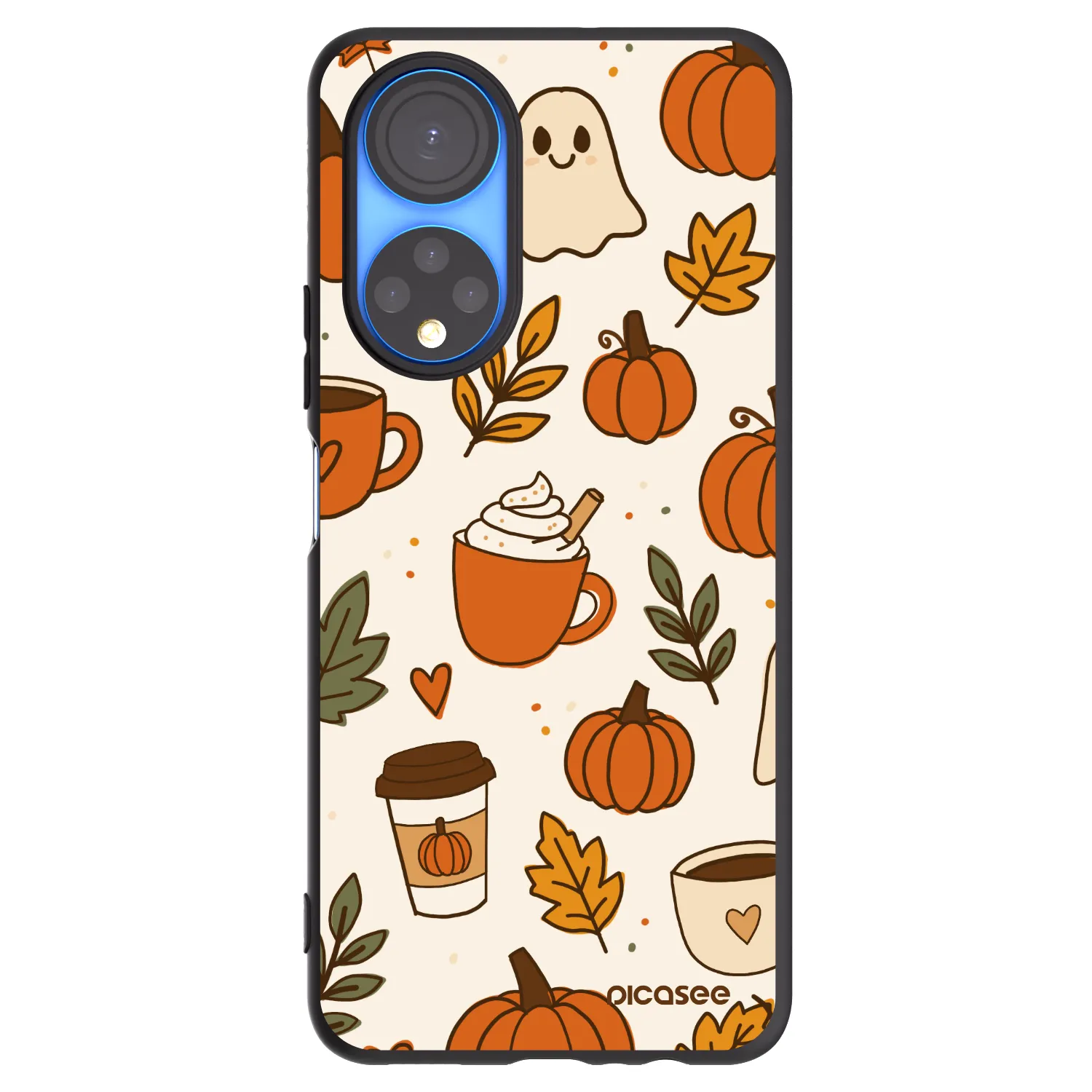 Picasee silikonski črni ovitek za Honor X7 - Fall vibes