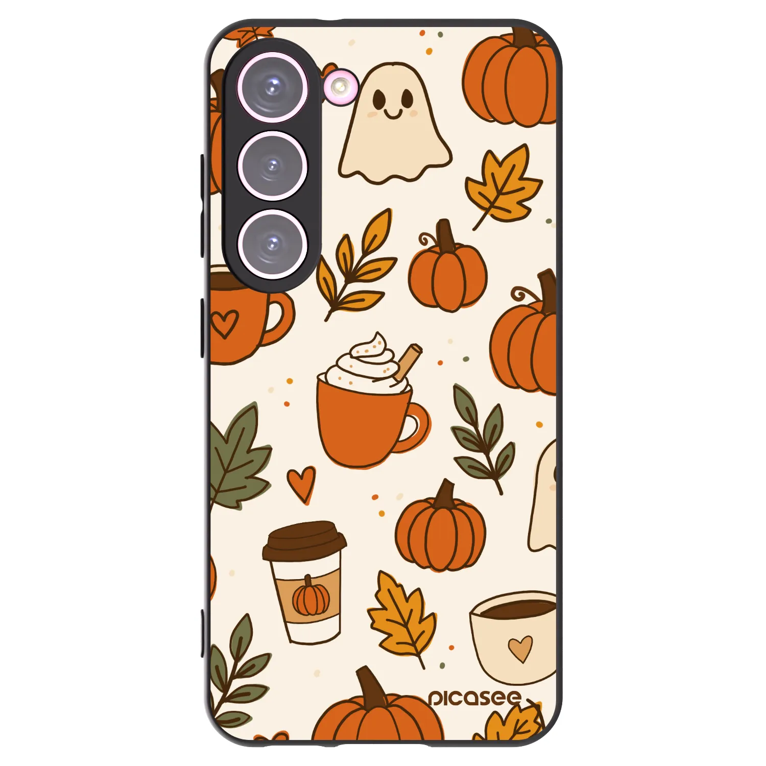 Picasee silikonski črni ovitek za Samsung Galaxy S23 5G - Fall vibes