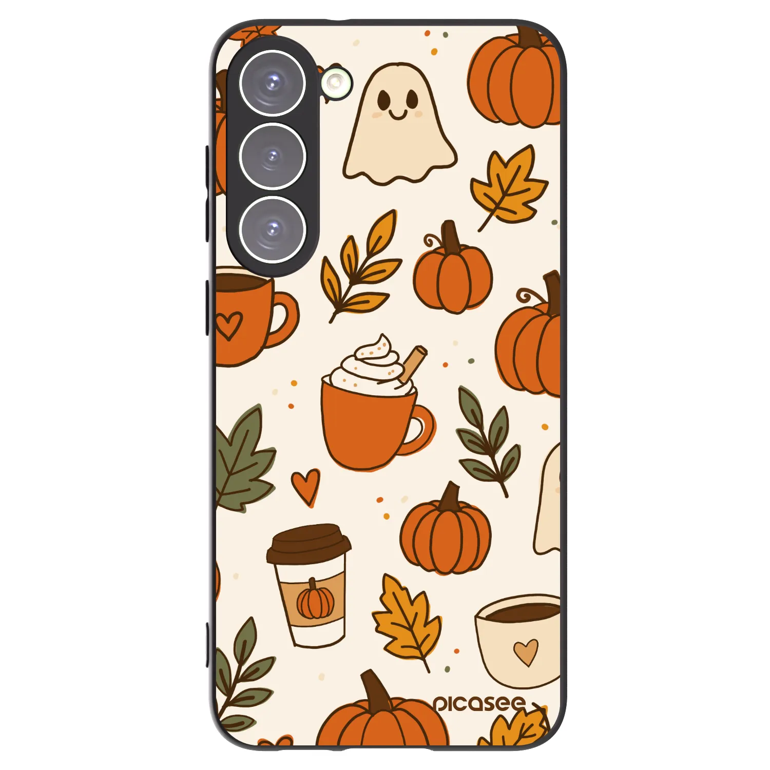 Picasee silikonski črni ovitek za Samsung Galaxy S23+ 5G - Fall vibes