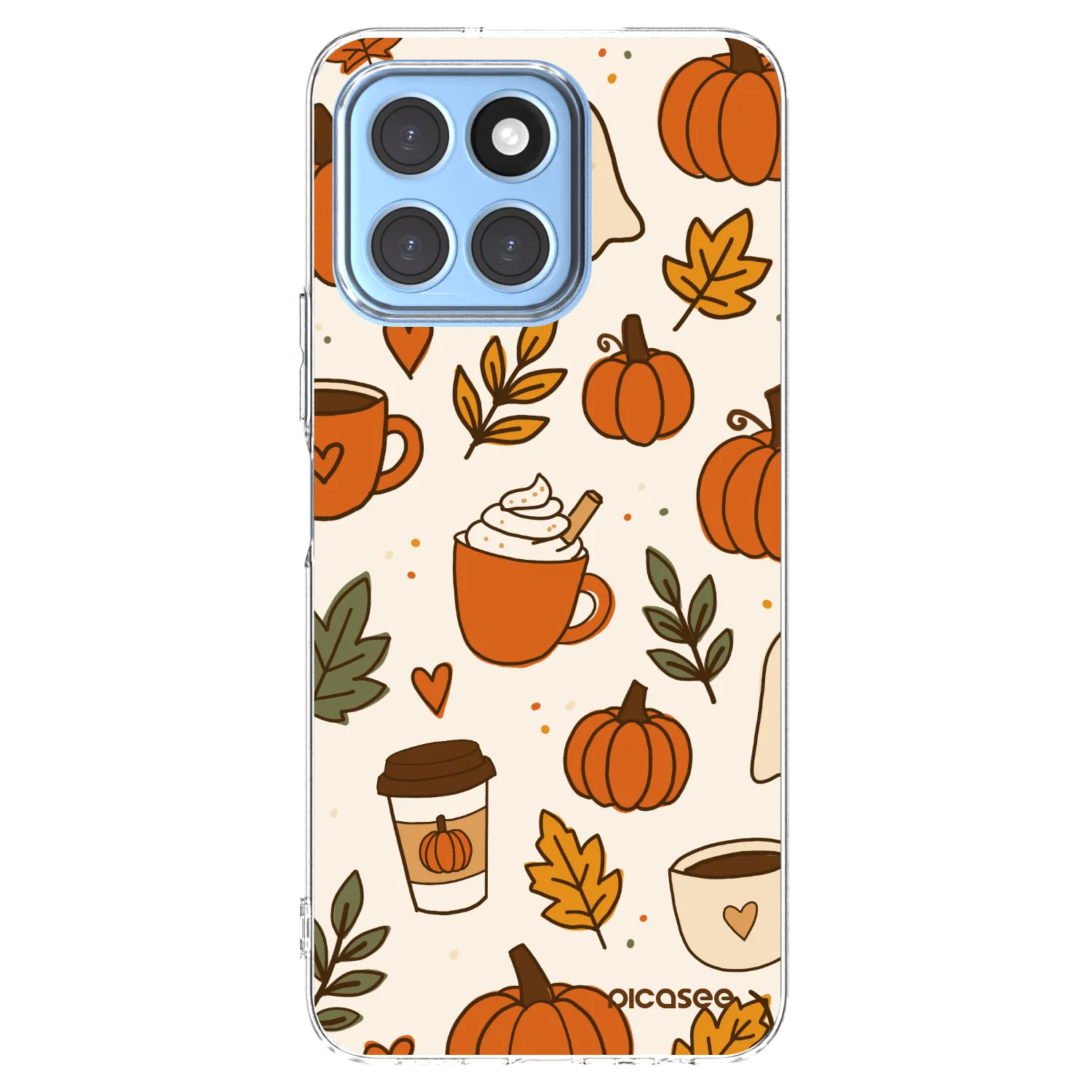 Picasee silikonski prozorni ovitek za Honor X8 5G - Fall vibes