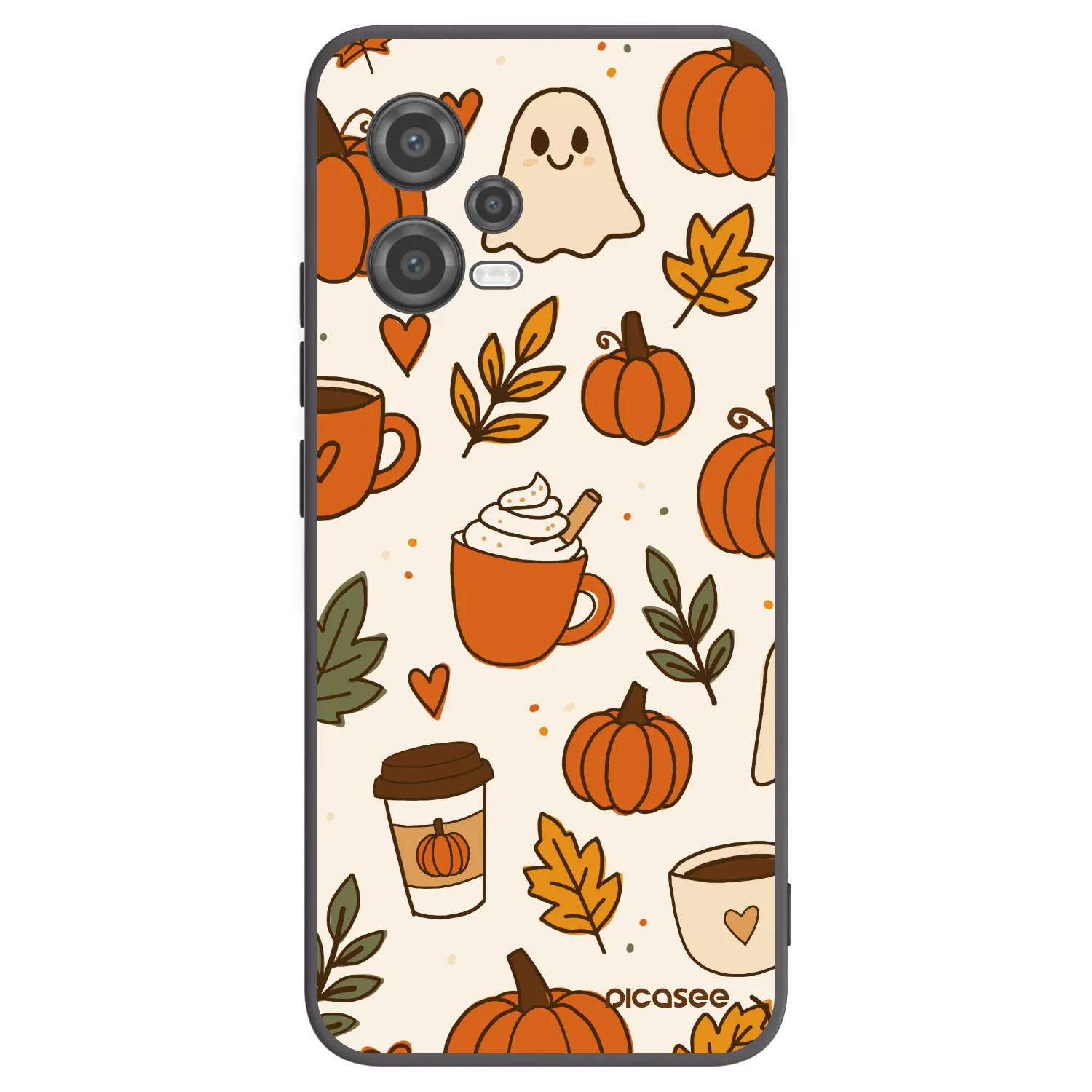 Picasee silikonski črni ovitek za Xiaomi Poco X5 - Fall vibes