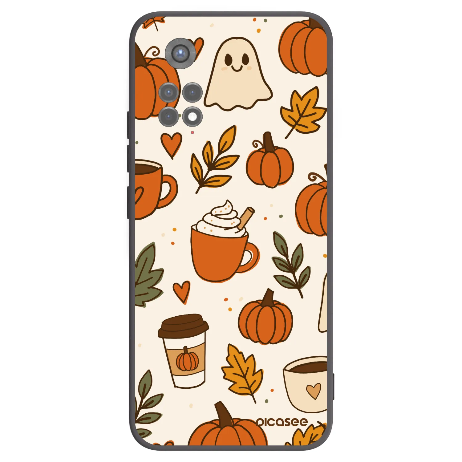 Picasee silikonski črni ovitek za Xiaomi Redmi Note 11S 5G - Fall vibes