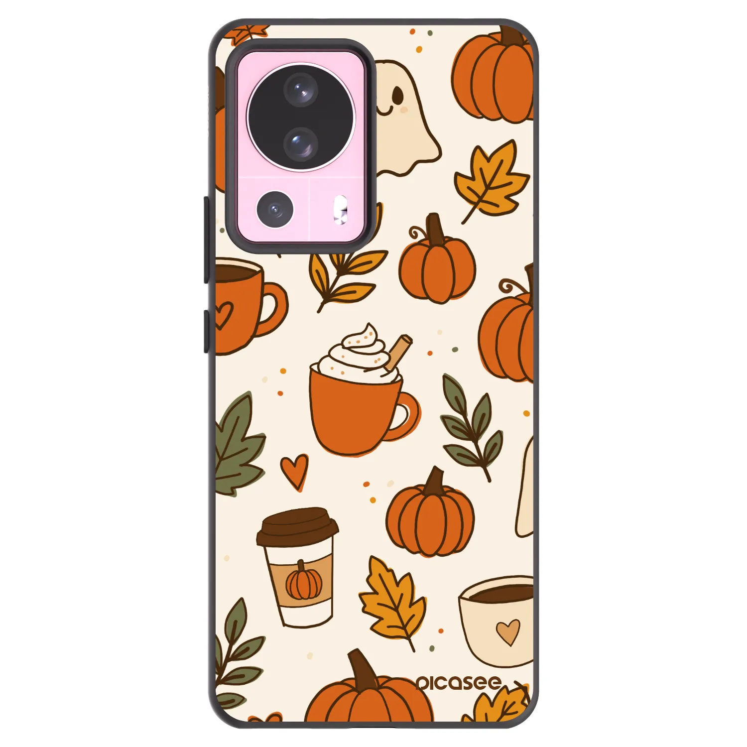 Picasee silikonski črni ovitek za Xiaomi 13 Lite - Fall vibes