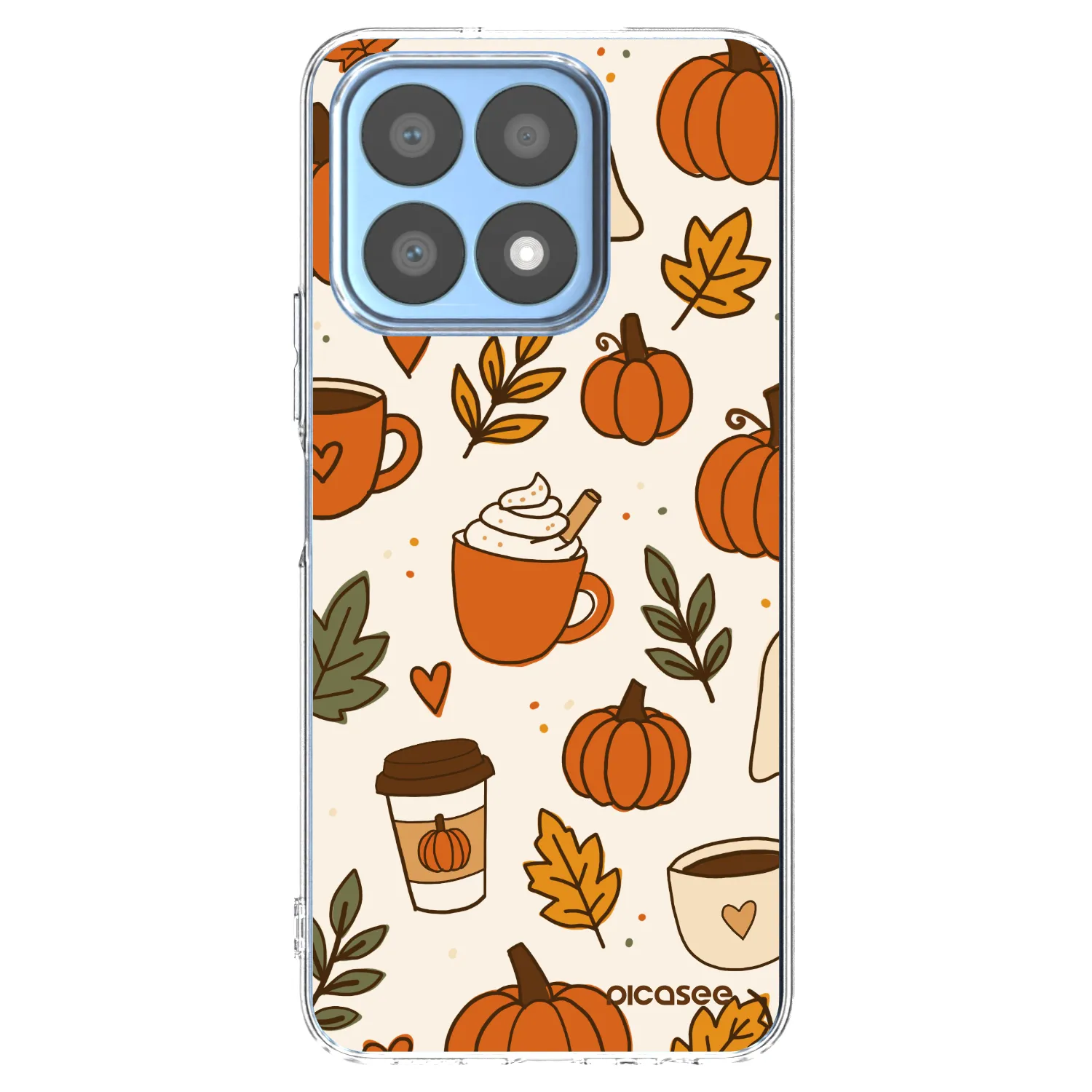 Picasee silikonski prozorni ovitek za Honor X8a - Fall vibes